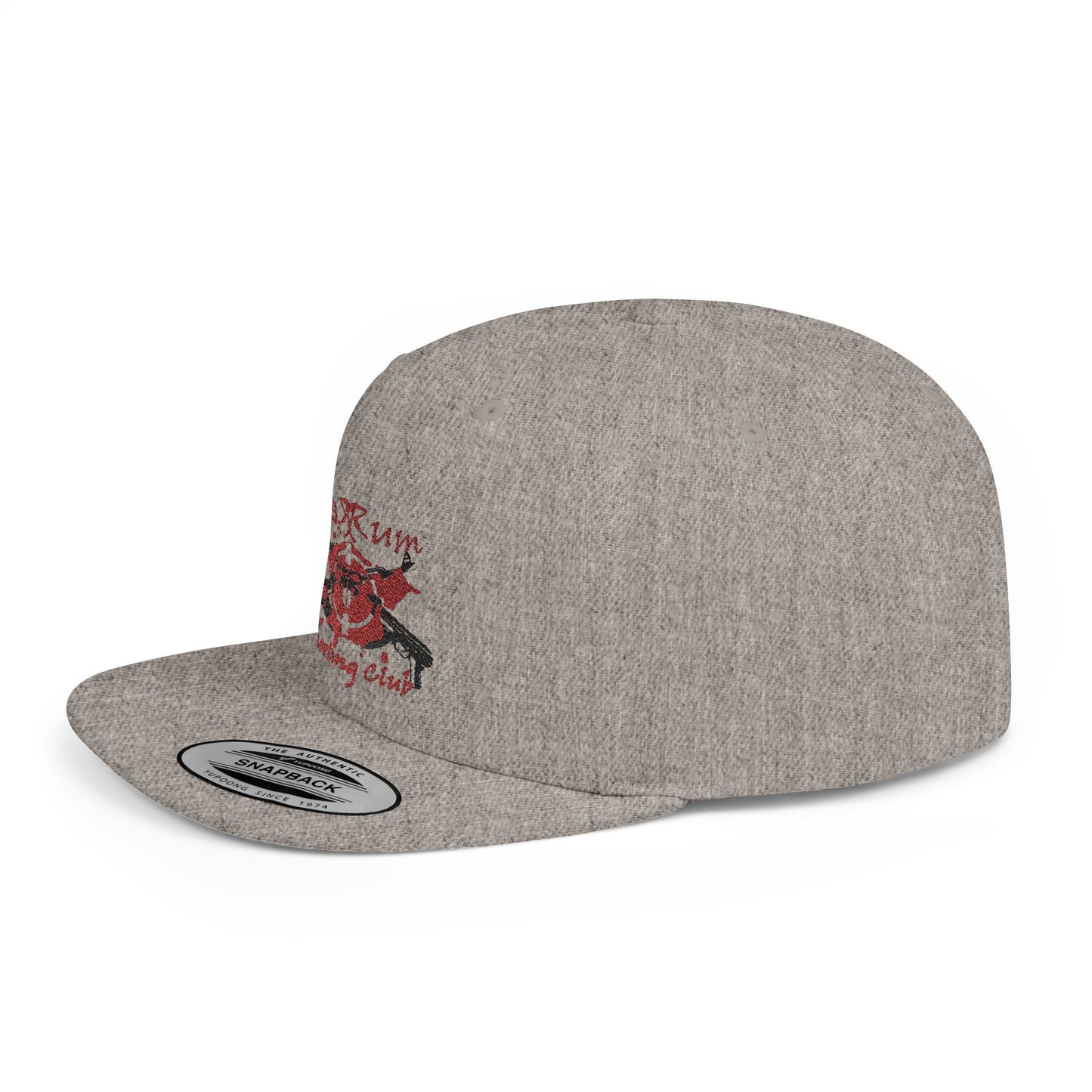 π« Redrum Shooting Club Classic Snapback Hat β Flat Bill, High-Profile Style