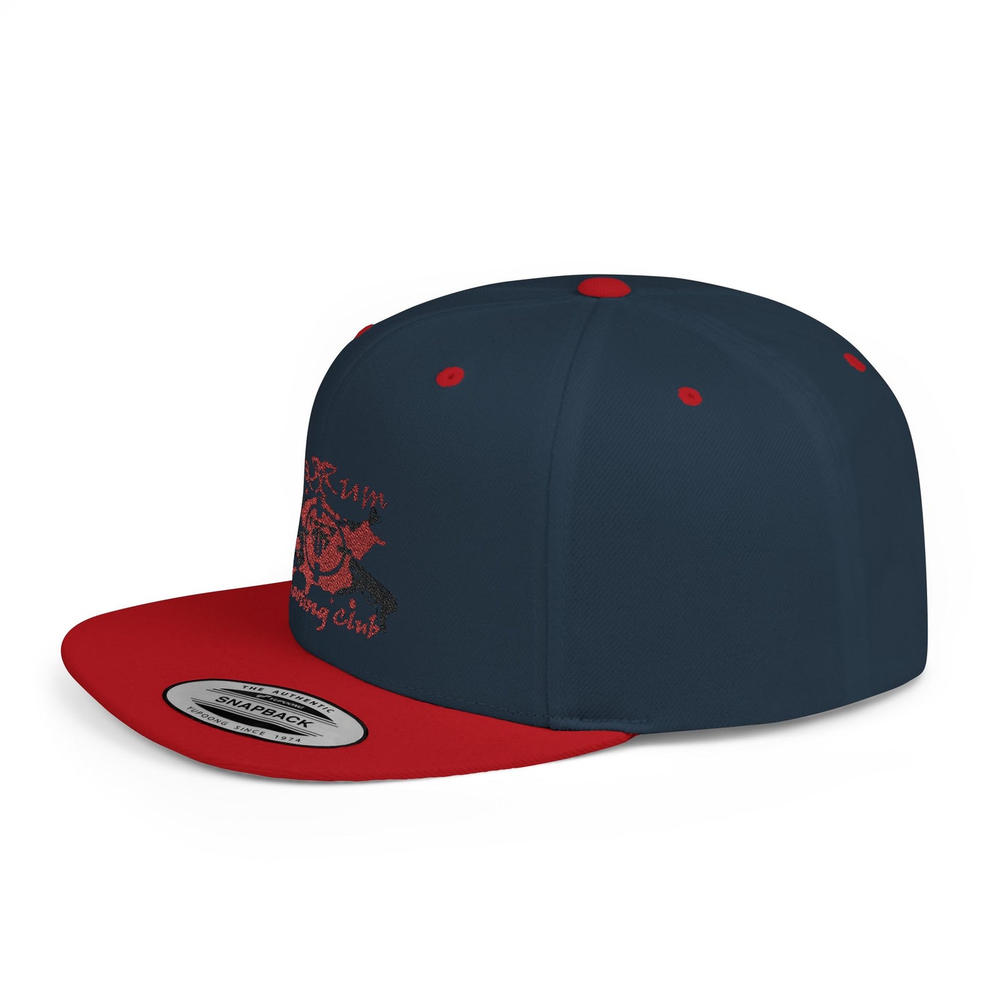 π« Redrum Shooting Club Classic Snapback Hat β Flat Bill, High-Profile Style