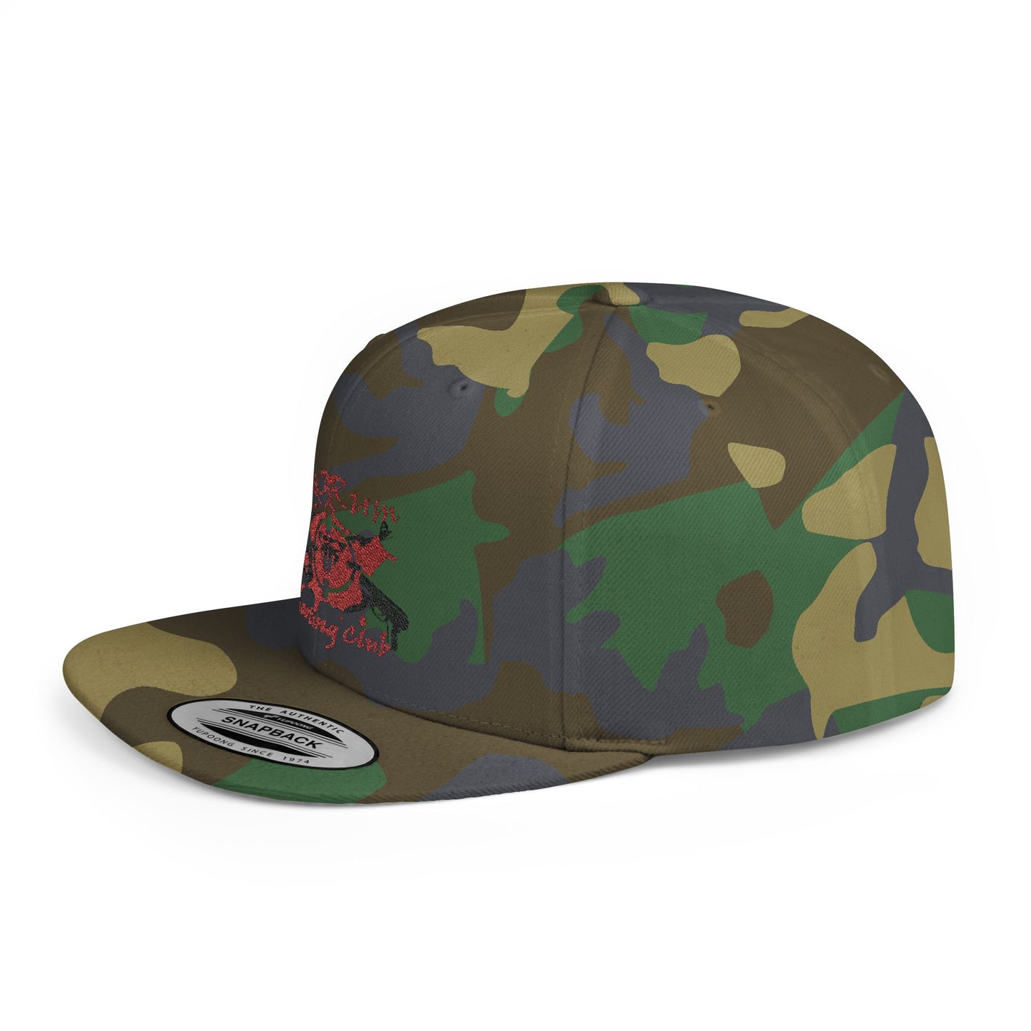 π« Redrum Shooting Club Classic Snapback Hat β Flat Bill, High-Profile Style
