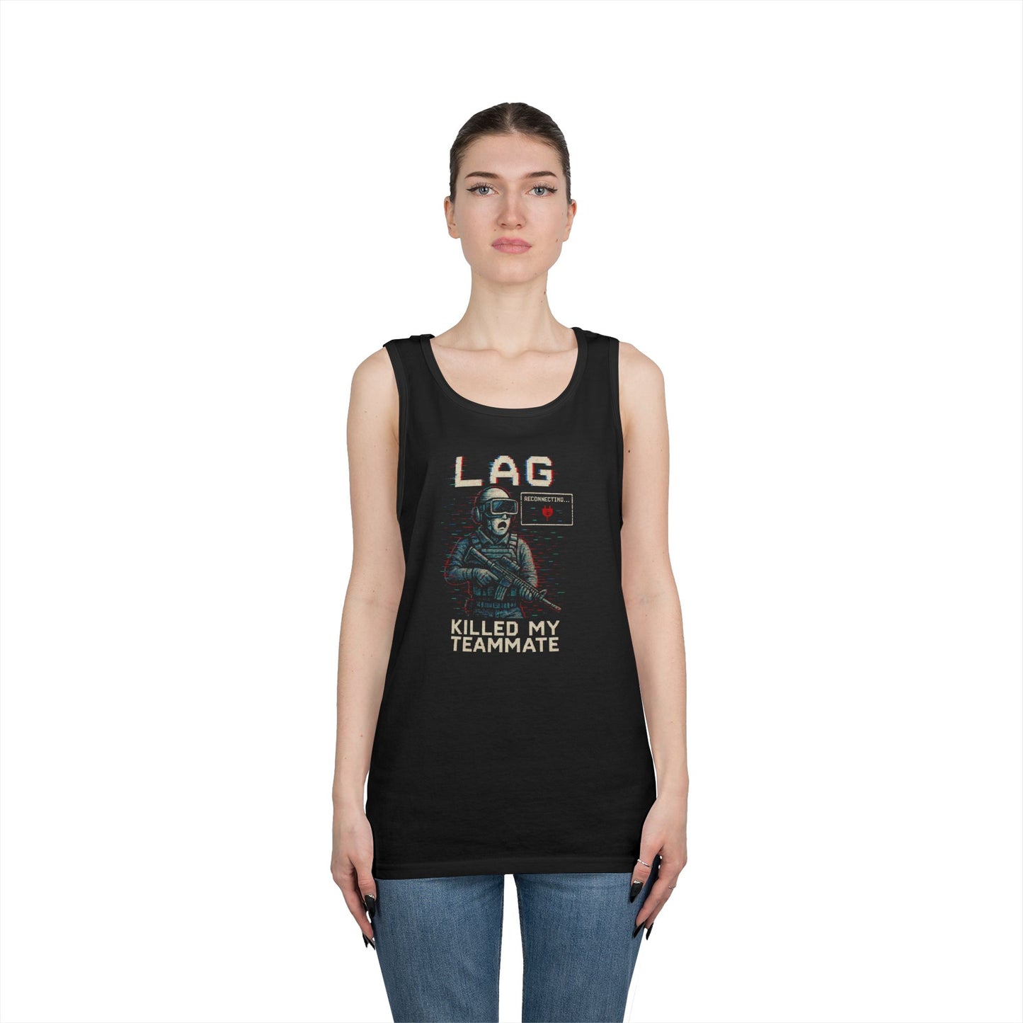 Lag Killed My Teammate – Gamer Tank Top