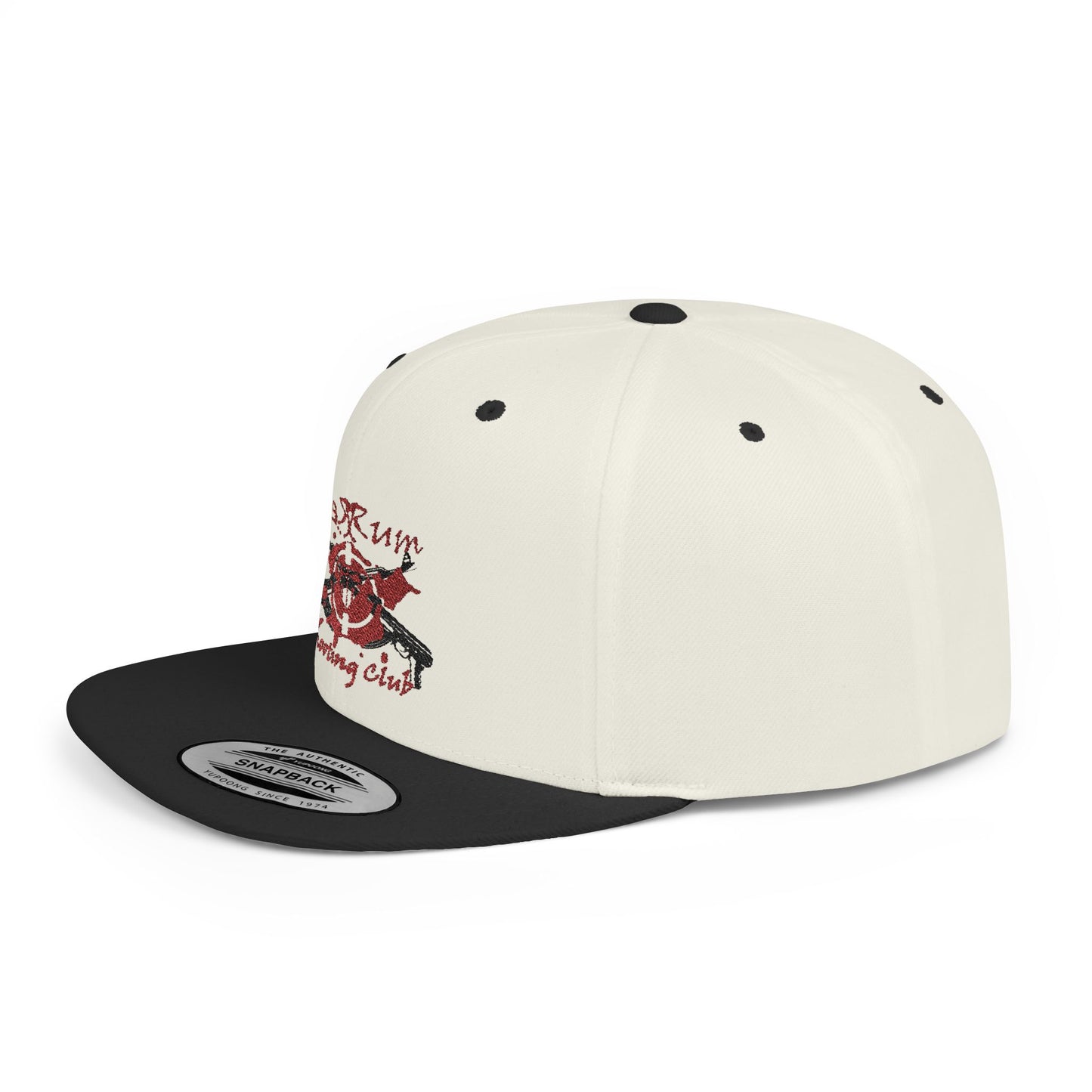 π« Redrum Shooting Club Classic Snapback Hat β Flat Bill, High-Profile Style