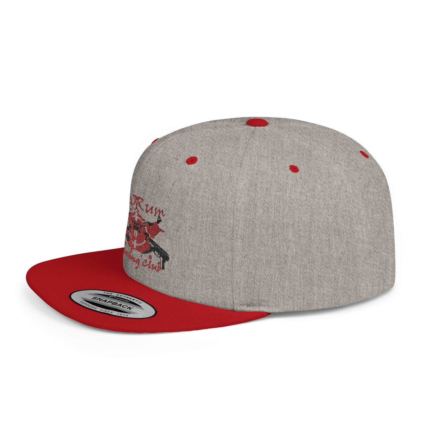 π« Redrum Shooting Club Classic Snapback Hat β Flat Bill, High-Profile Style