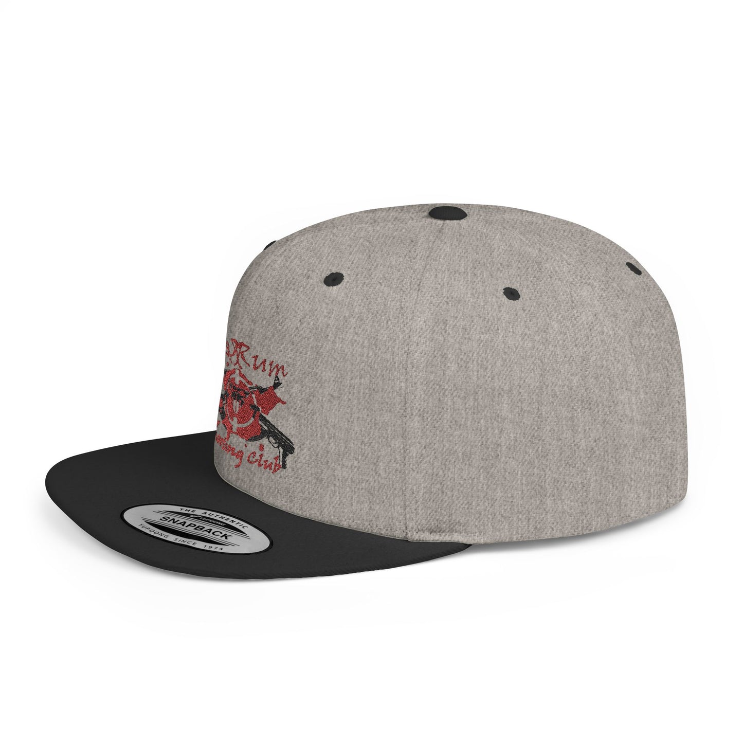 π« Redrum Shooting Club Classic Snapback Hat β Flat Bill, High-Profile Style