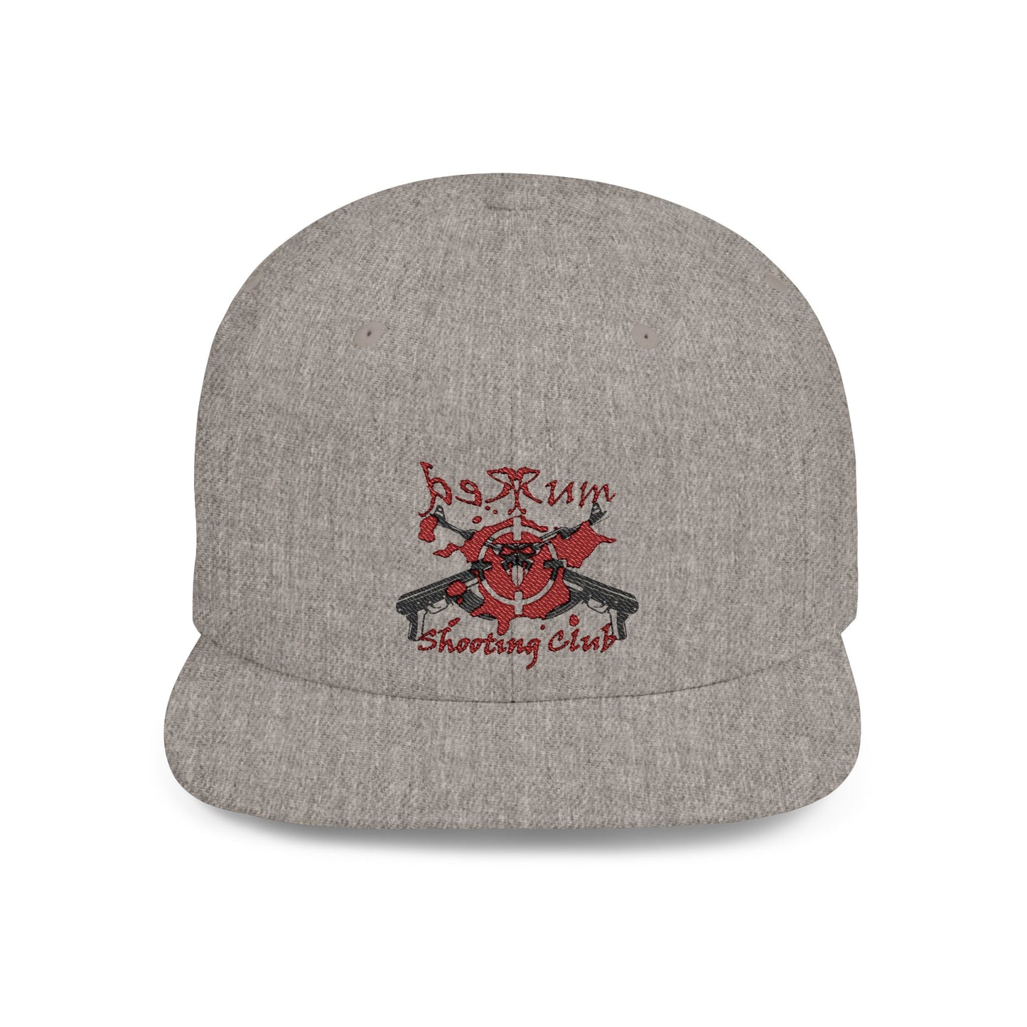 π« Redrum Shooting Club Classic Snapback Hat β Flat Bill, High-Profile Style