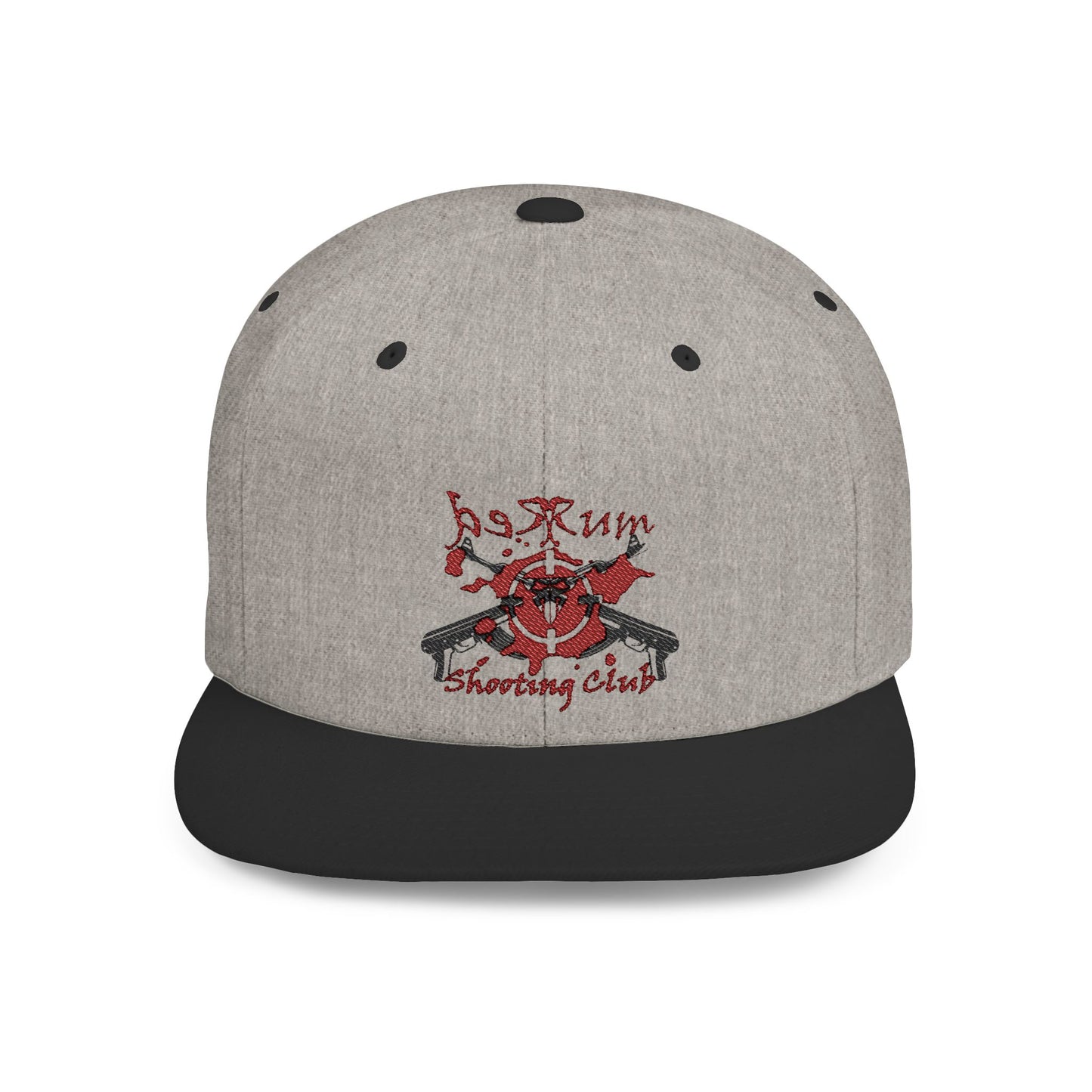 π« Redrum Shooting Club Classic Snapback Hat β Flat Bill, High-Profile Style