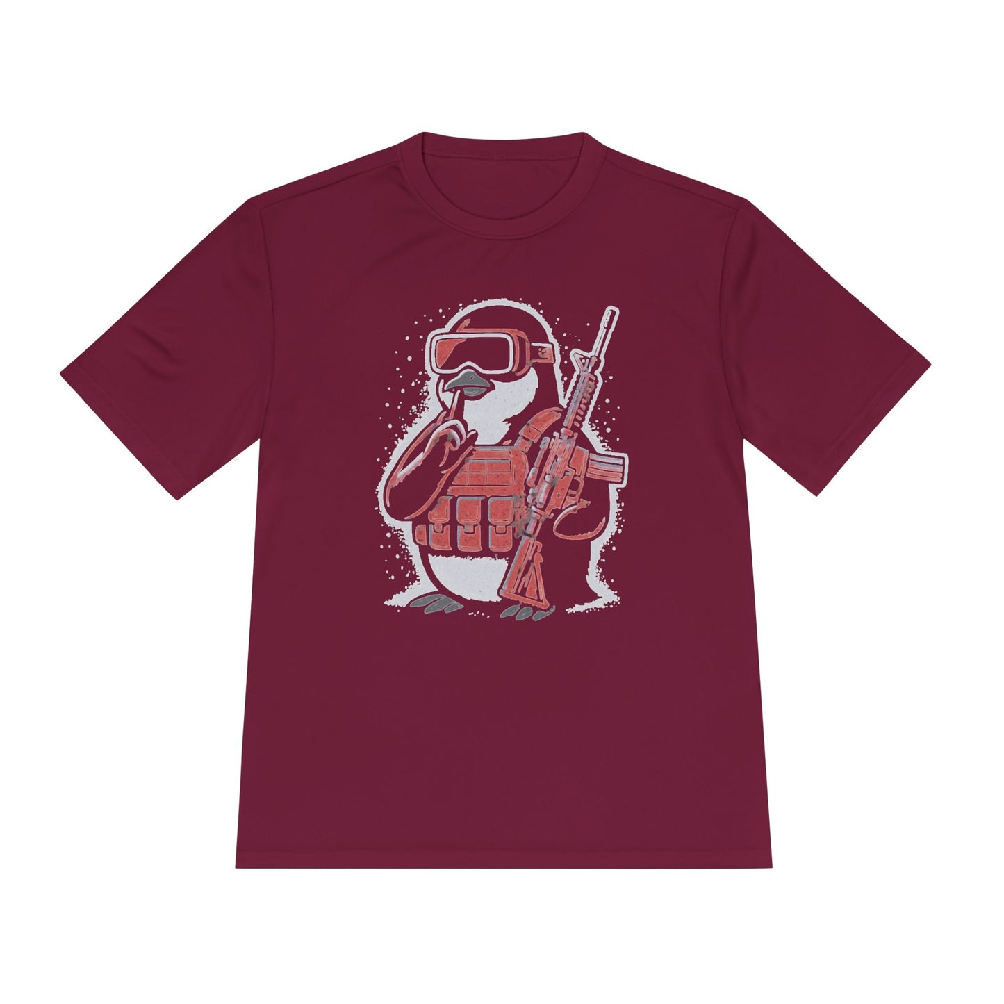 Stay Frosty Tactical Penguin Moisture-Wicking Tee – Unisex Lightweight Gamer Shirt