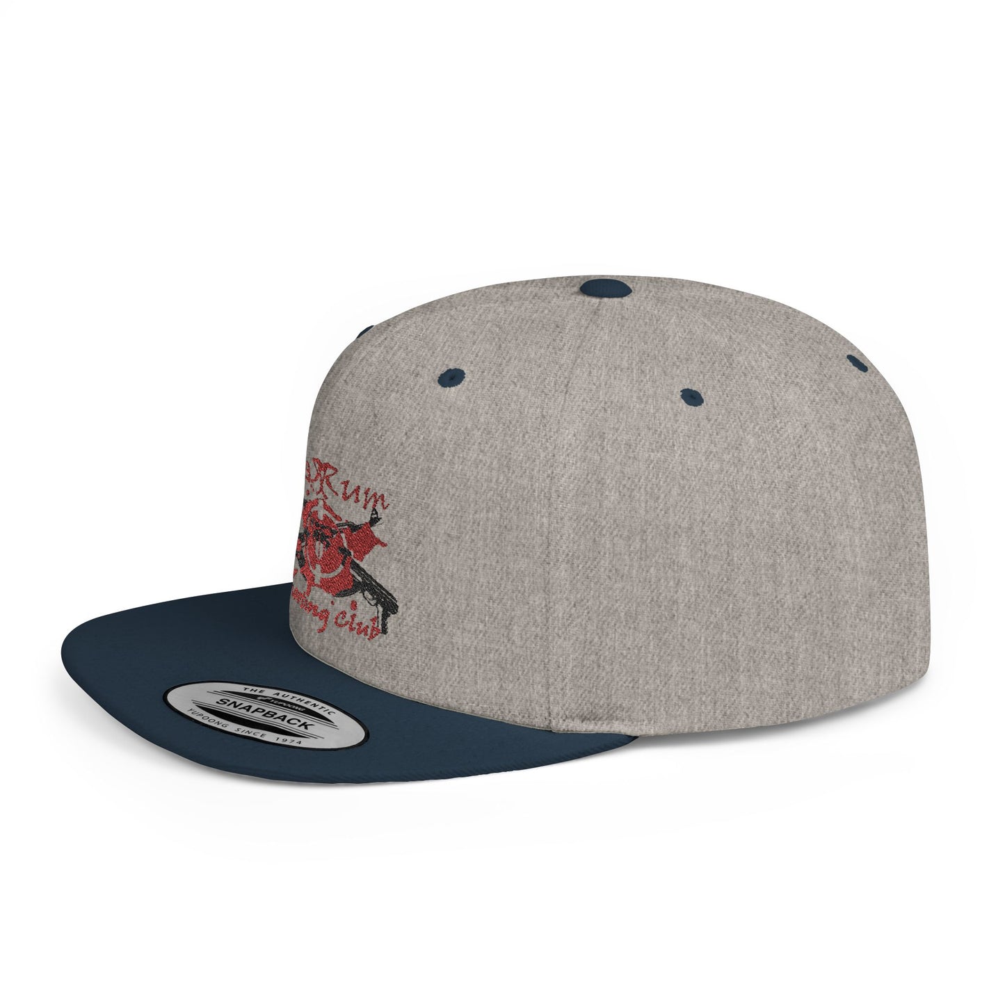 π« Redrum Shooting Club Classic Snapback Hat β Flat Bill, High-Profile Style