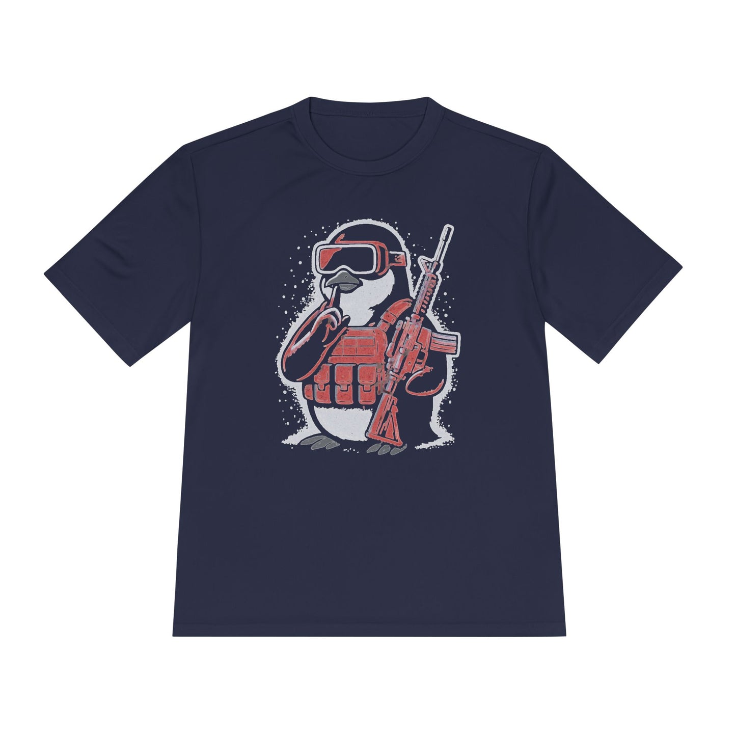 Stay Frosty Tactical Penguin Moisture-Wicking Tee – Unisex Lightweight Gamer Shirt