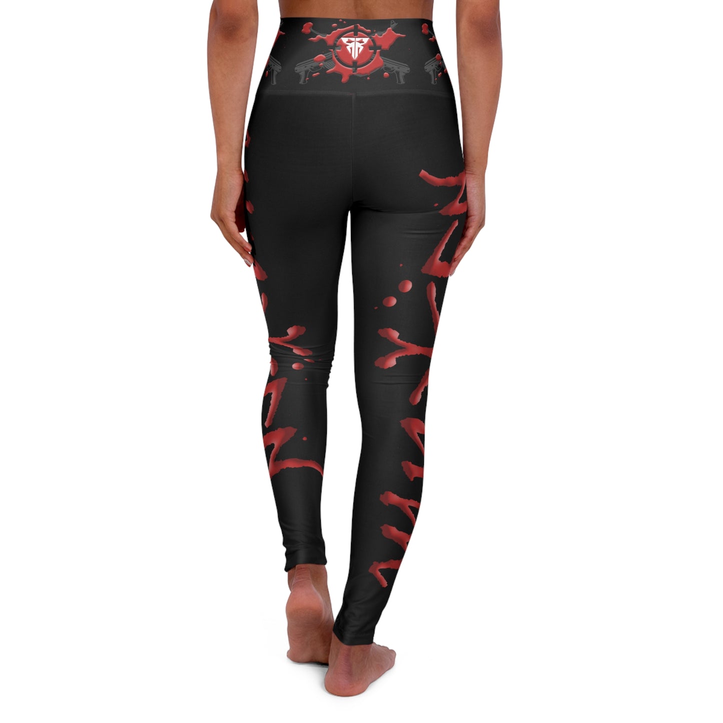 RSC Black High-Waisted Performance Leggings - Sleek & Game-Ready