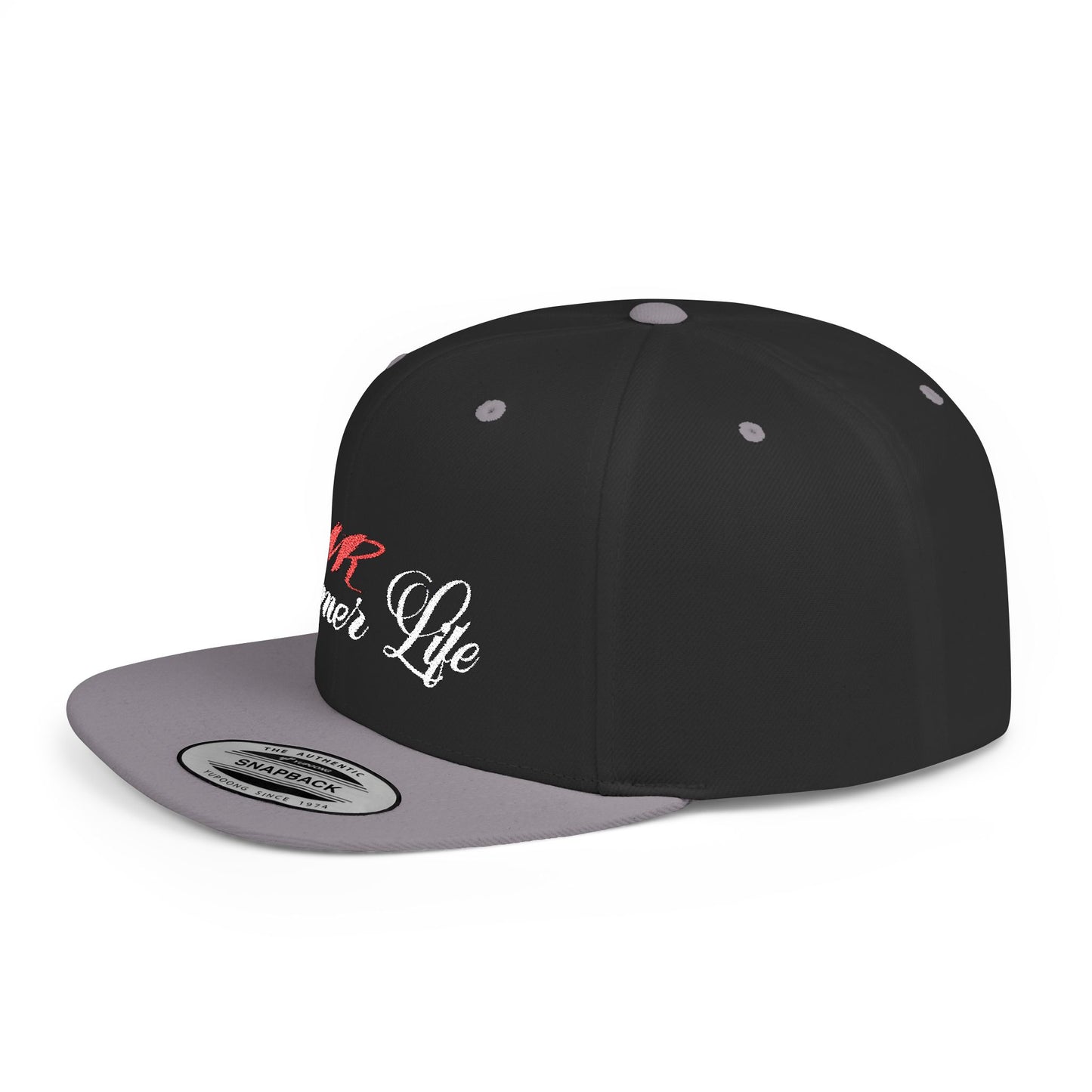 🧢 VR Gamer Life Snapback – Flat Bill Hat for Virtual Warriors