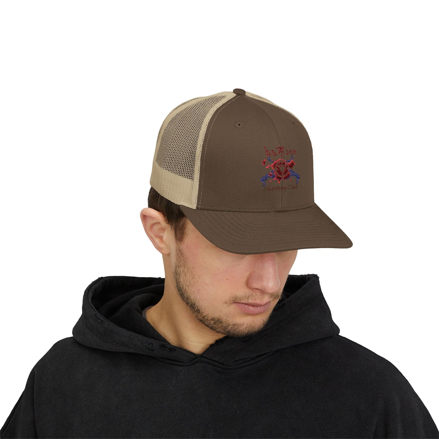 🧢 Redrum Desert Trucker Hat – Snapback Club Edition