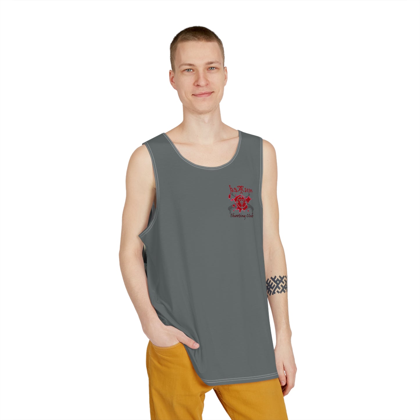 Redrum Shooting Club 'Trust No One' VR Gamer Dark Gray Tank Top