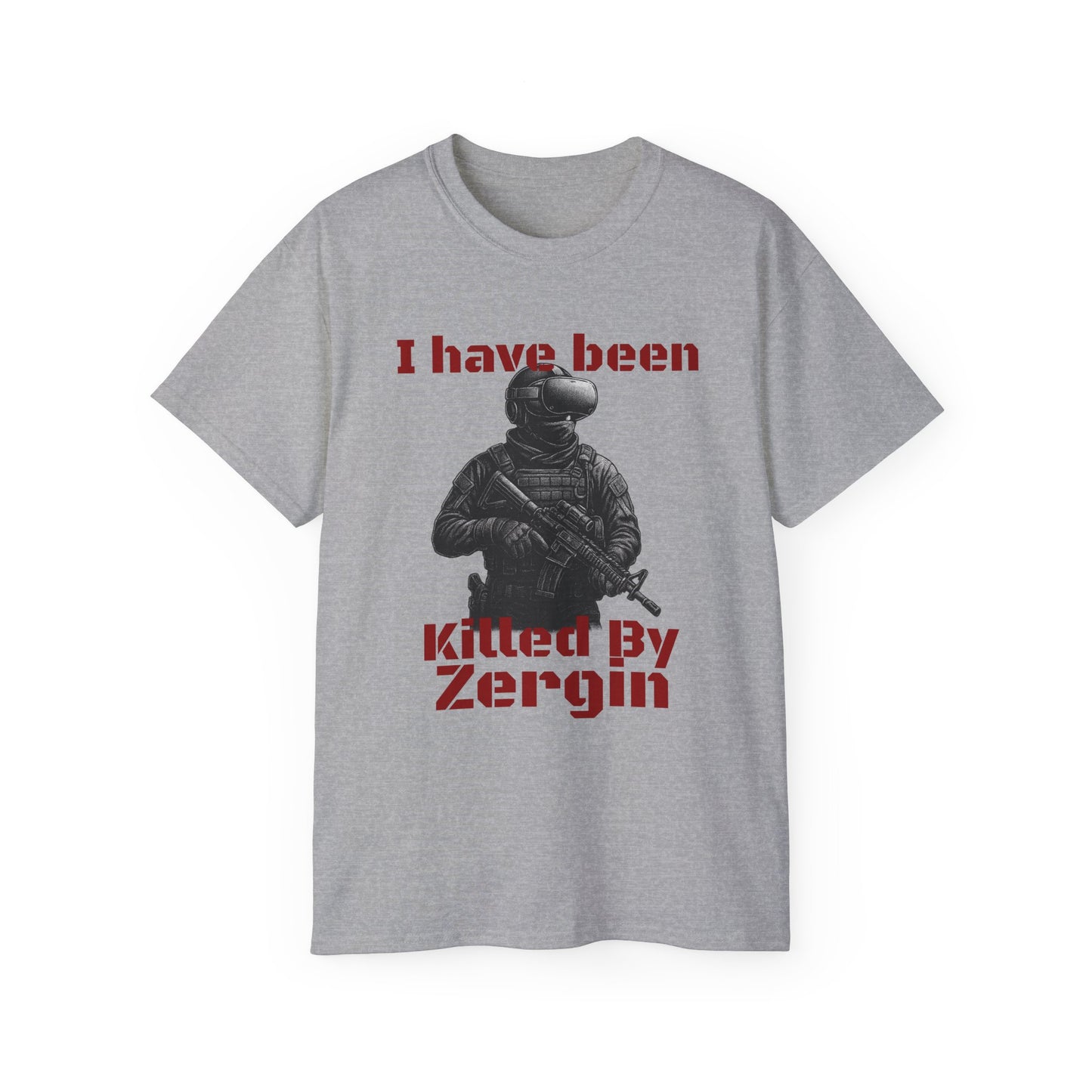 “I Have Been Killed by Zergin” Unisex Ultra Cotton Tee – Redrum Shooting Club Edition