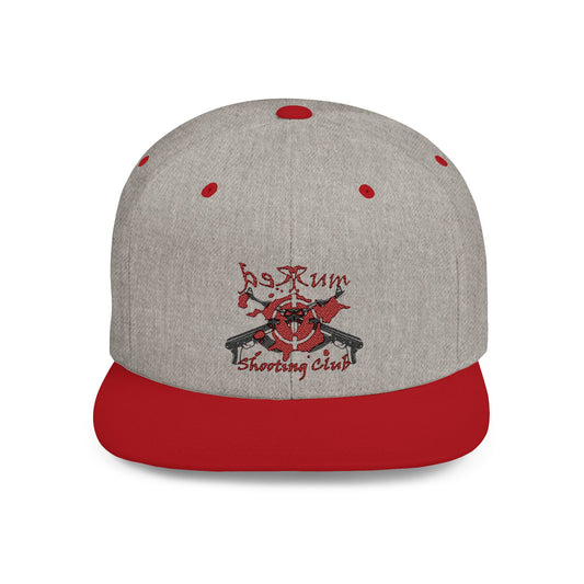 🔫 Redrum Shooting Club Classic Snapback Hat – Flat Bill, High-Profile Style