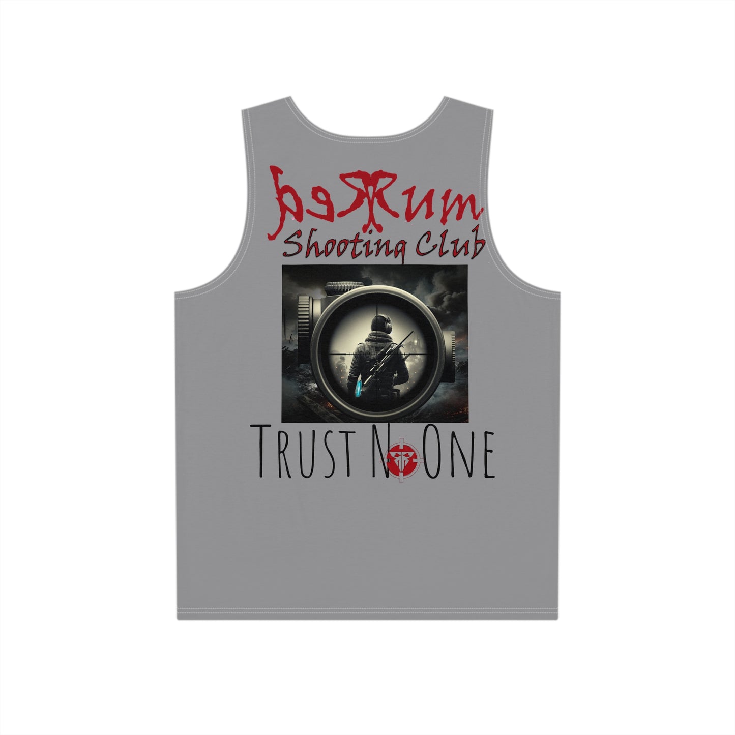 Redrum Shooting Club 'Trust No One' VR Gamer Gray Tank Top