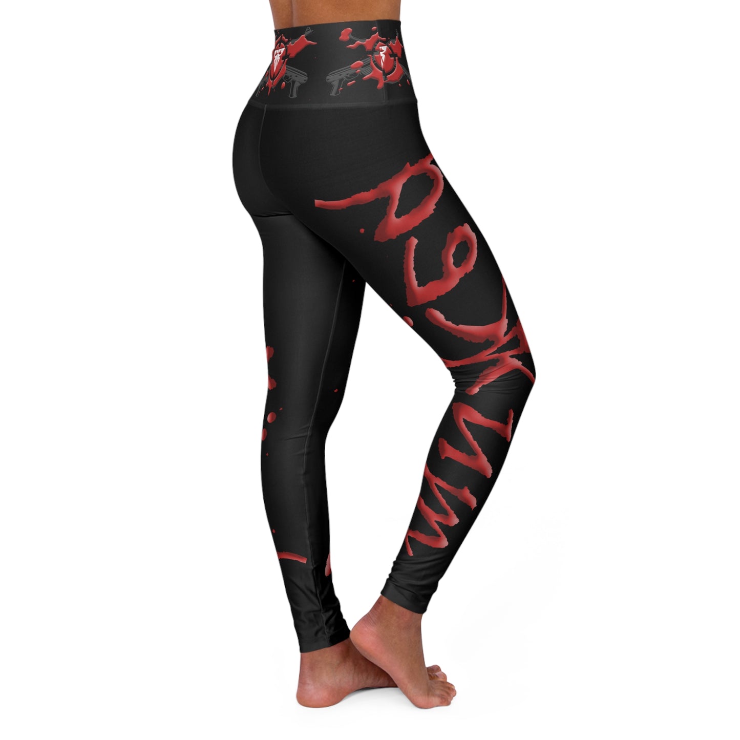 RSC Black High-Waisted Performance Leggings - Sleek & Game-Ready