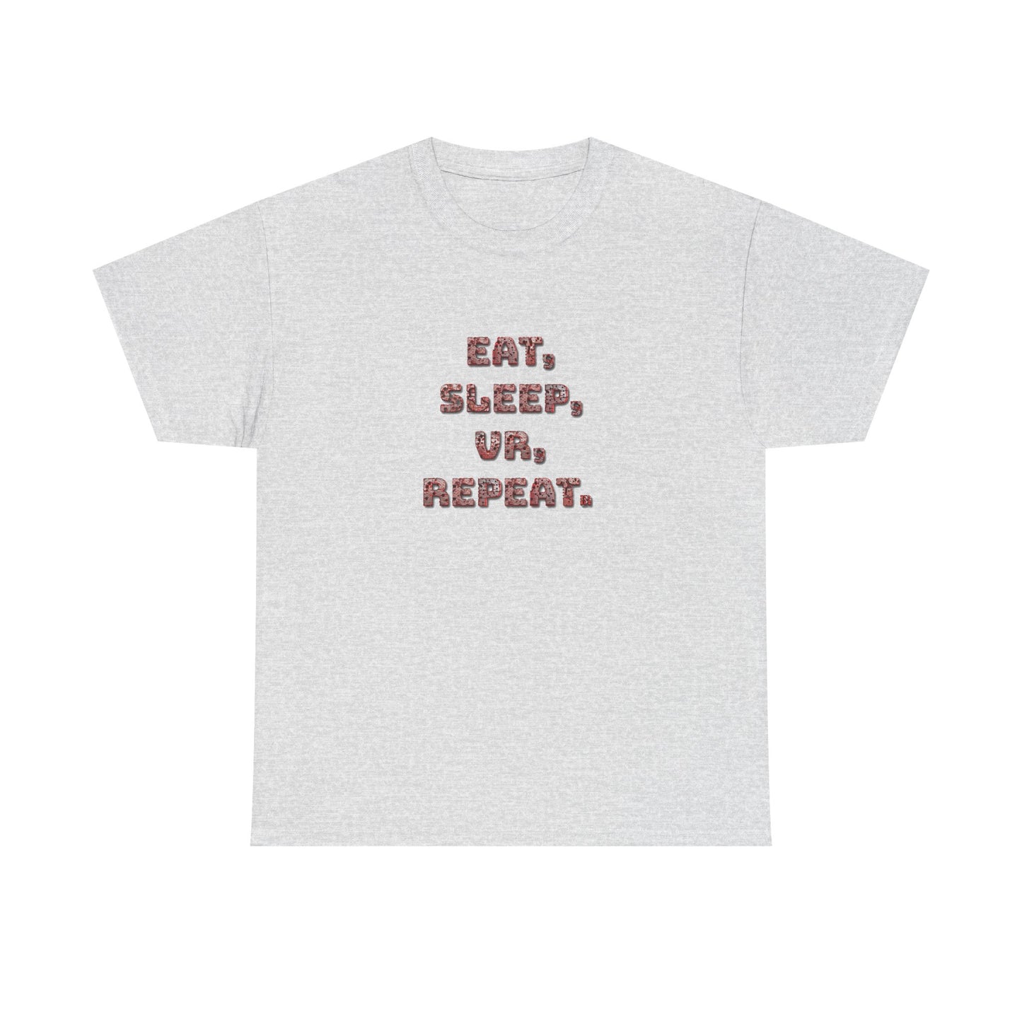 Eat Sleep VR Repeat Cotton Tee – Redrum Shooting Club Essential