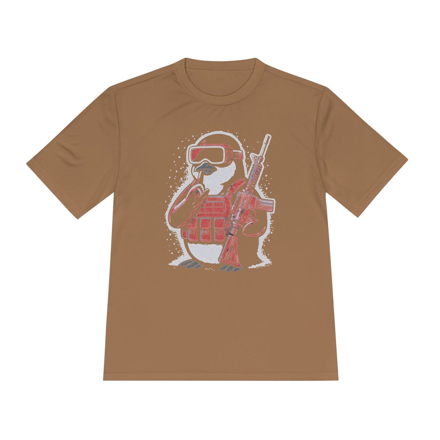 Stay Frosty Tactical Penguin Moisture-Wicking Tee – Unisex Lightweight Gamer Shirt