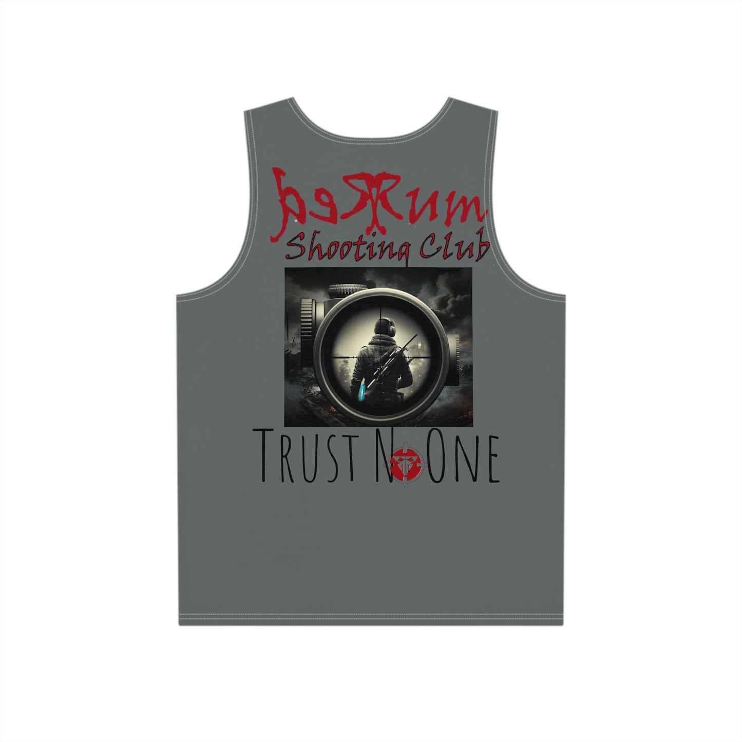 Redrum Shooting Club 'Trust No One' VR Gamer Dark Gray Tank Top