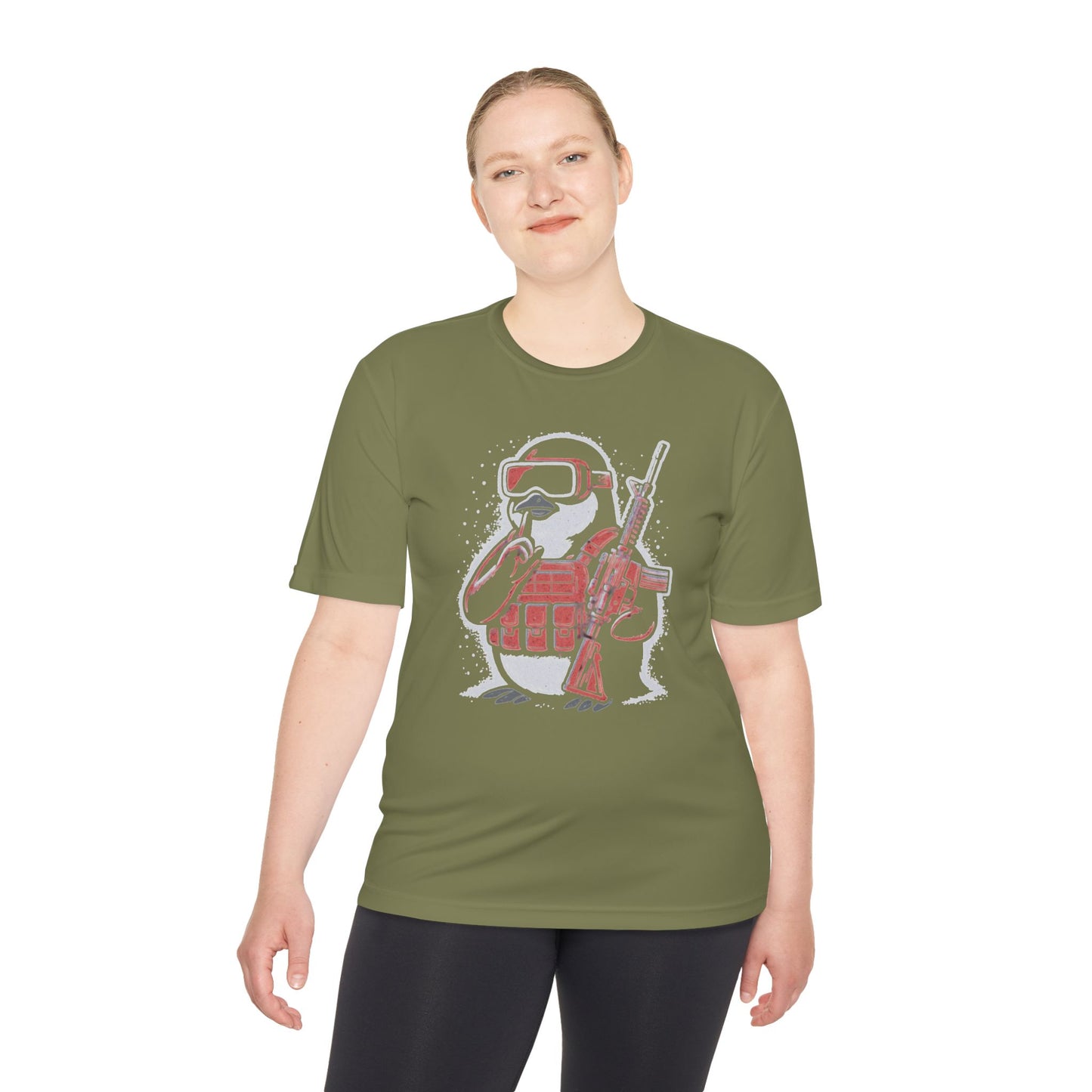 Stay Frosty Tactical Penguin Moisture-Wicking Tee – Unisex Lightweight Gamer Shirt