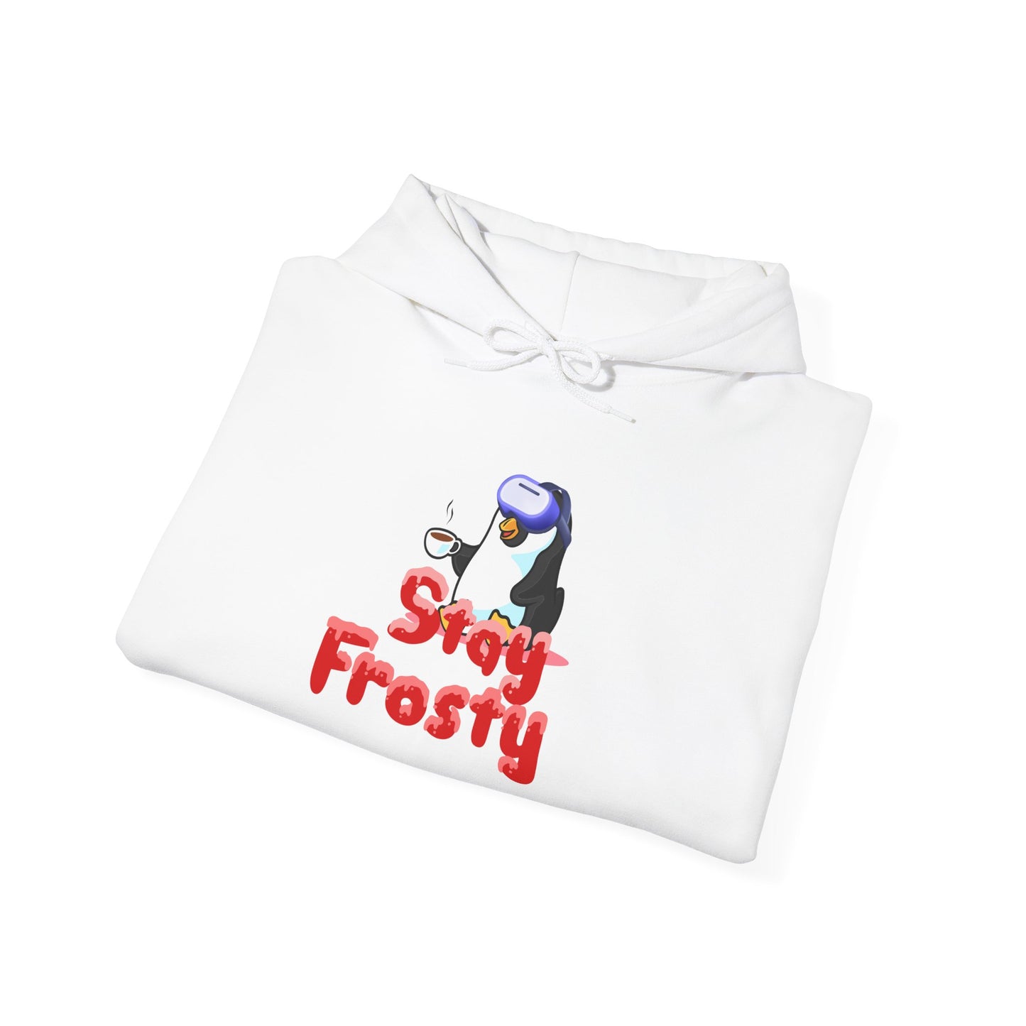 Stay Frosty VR Gamer Hoodie - Cozy Up in Gamer Style