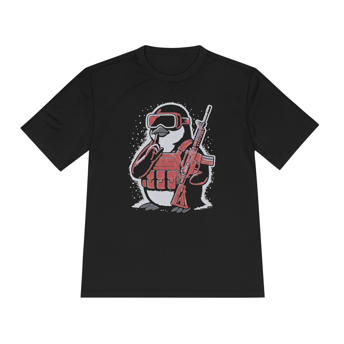 Stay Frosty Tactical Penguin Moisture-Wicking Tee – Unisex Lightweight Gamer Shirt