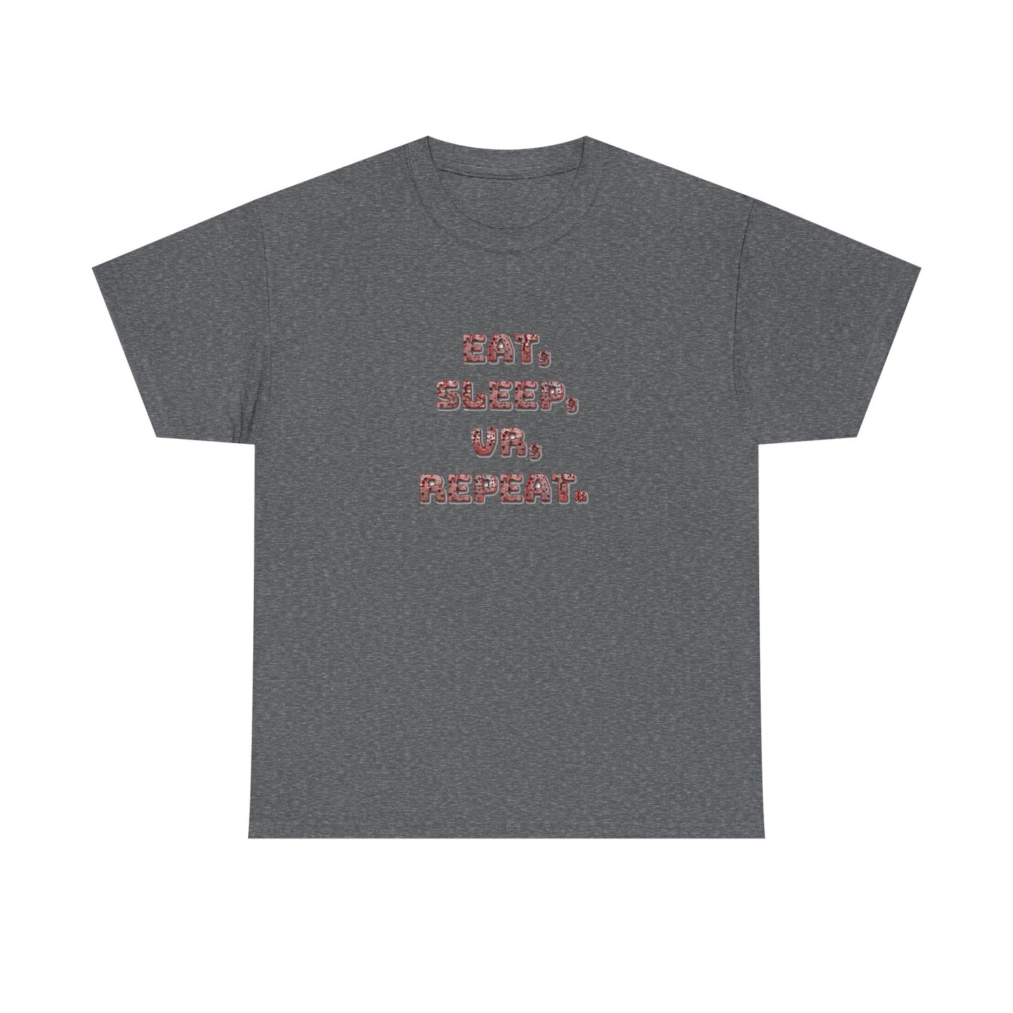 Eat Sleep VR Repeat Cotton Tee – Redrum Shooting Club Essential