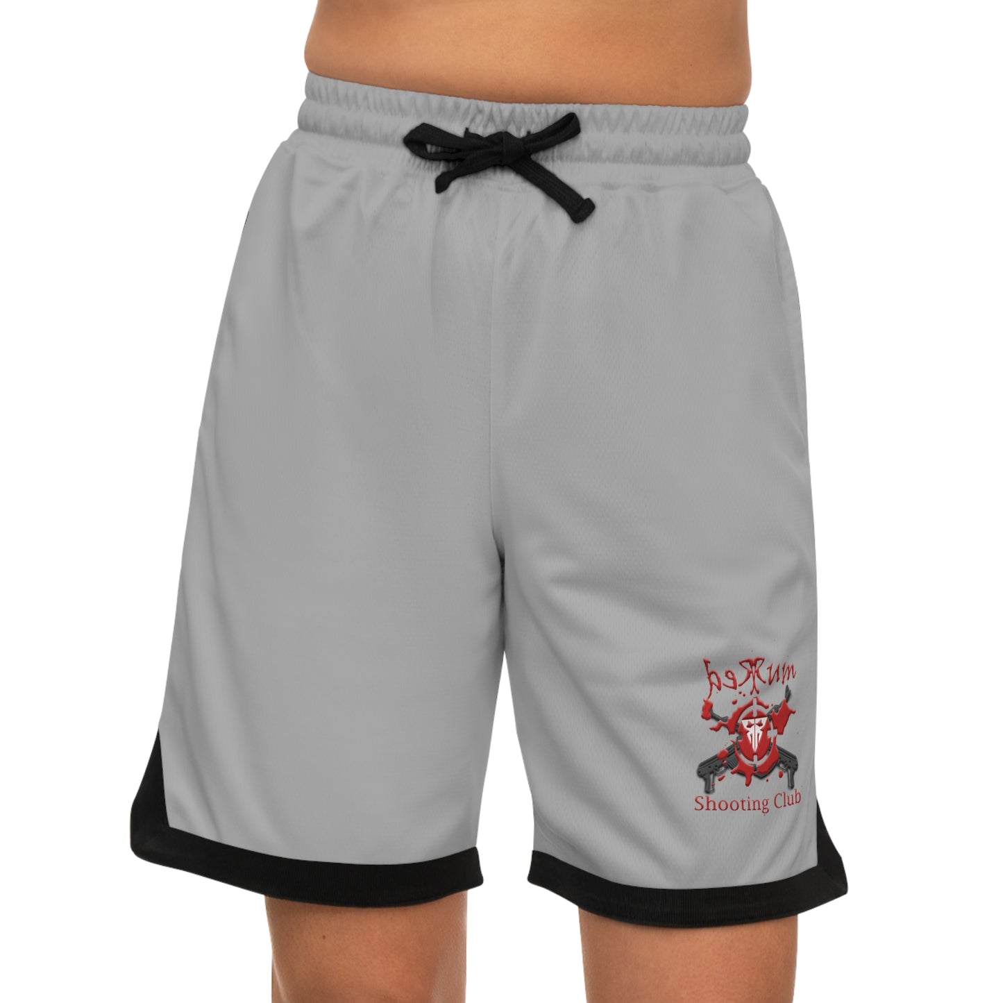 Light Grey RSC VR Gamer Basketball Shorts – Stay Cool, Play Hard