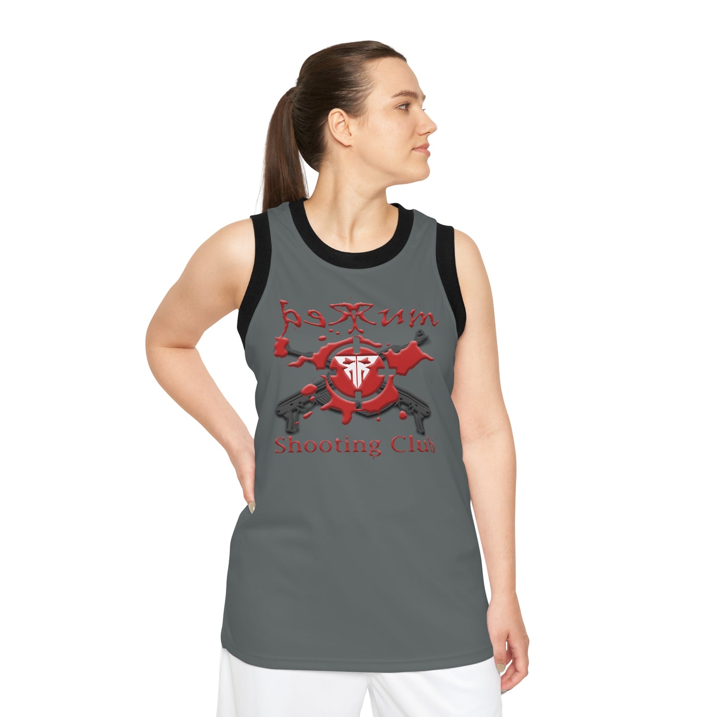 Redrum Shooting Club VR Gamer Dark Grey Basketball Jersey - Stay Cool on and off the Headset