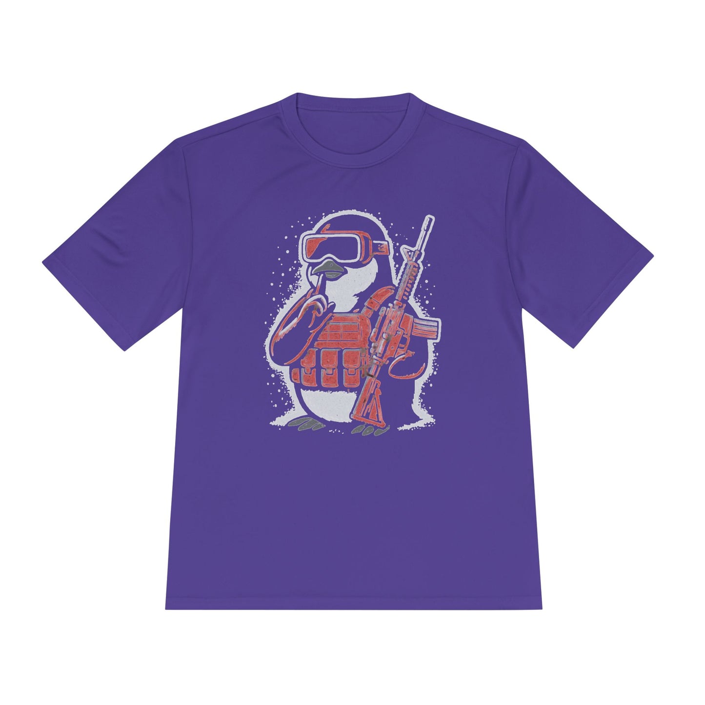 Stay Frosty Tactical Penguin Moisture-Wicking Tee – Unisex Lightweight Gamer Shirt