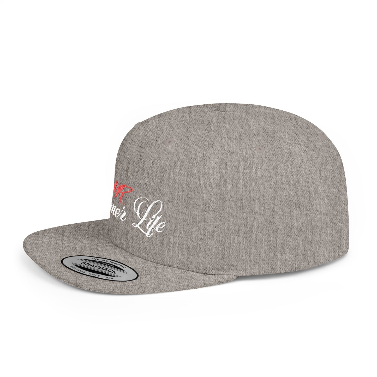 🧢 VR Gamer Life Snapback – Flat Bill Hat for Virtual Warriors