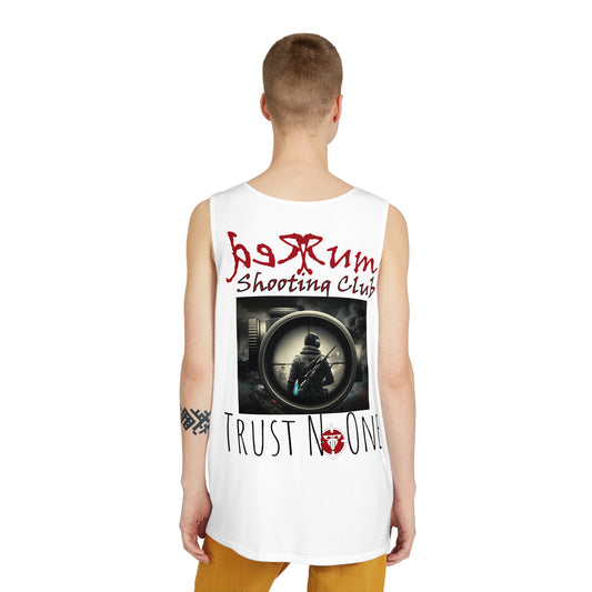 Redrum Shooting Club 'Trust No One' VR Gamer White Tank Top