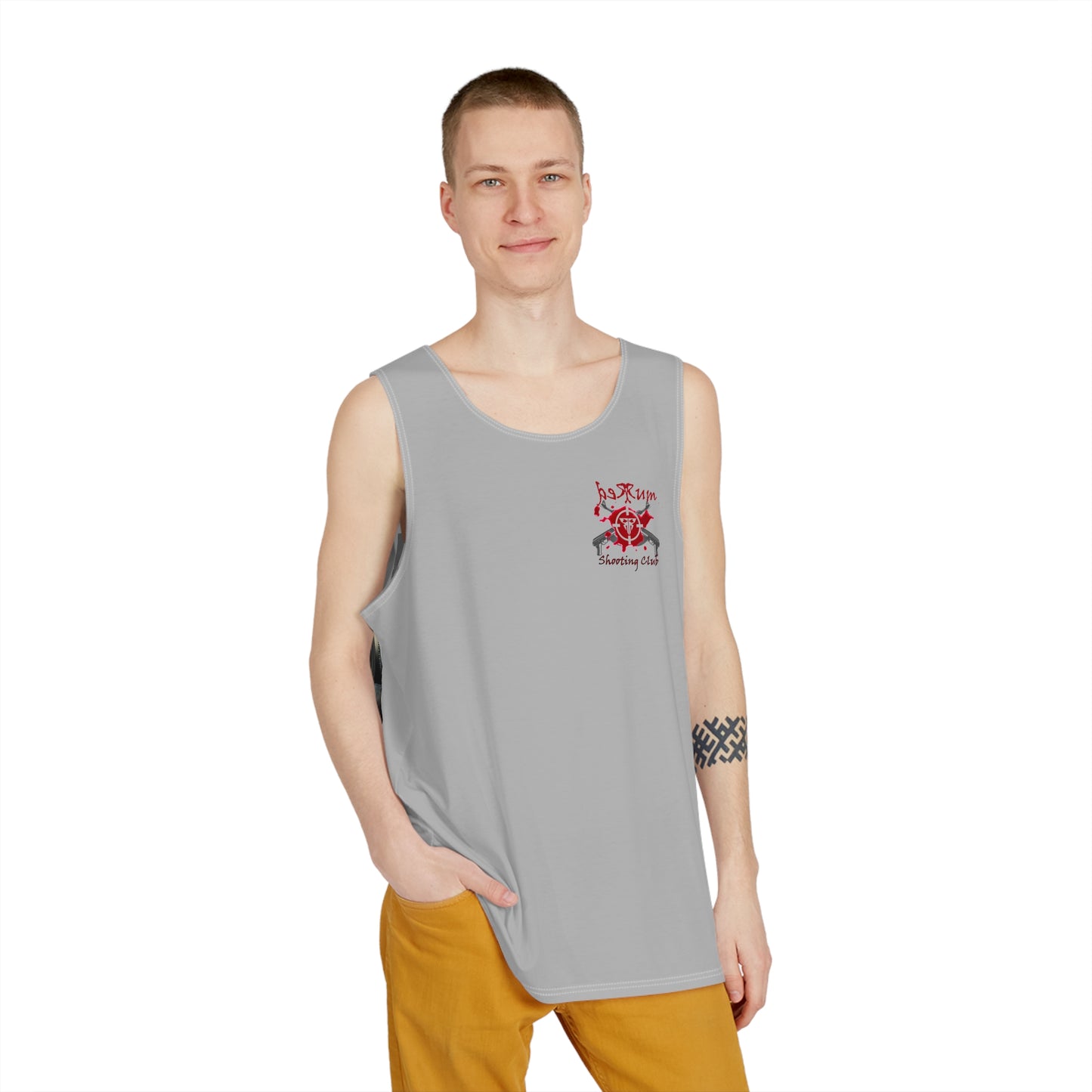 Redrum Shooting Club 'Trust No One' VR Gamer Light Gray Tank Top