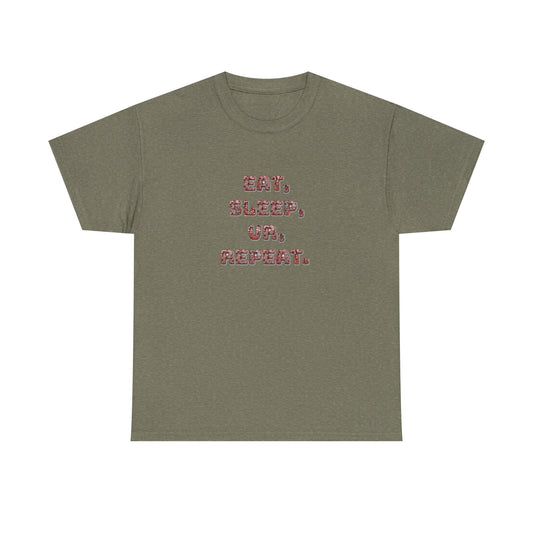 Eat Sleep VR Repeat Cotton Tee – Redrum Shooting Club Essential