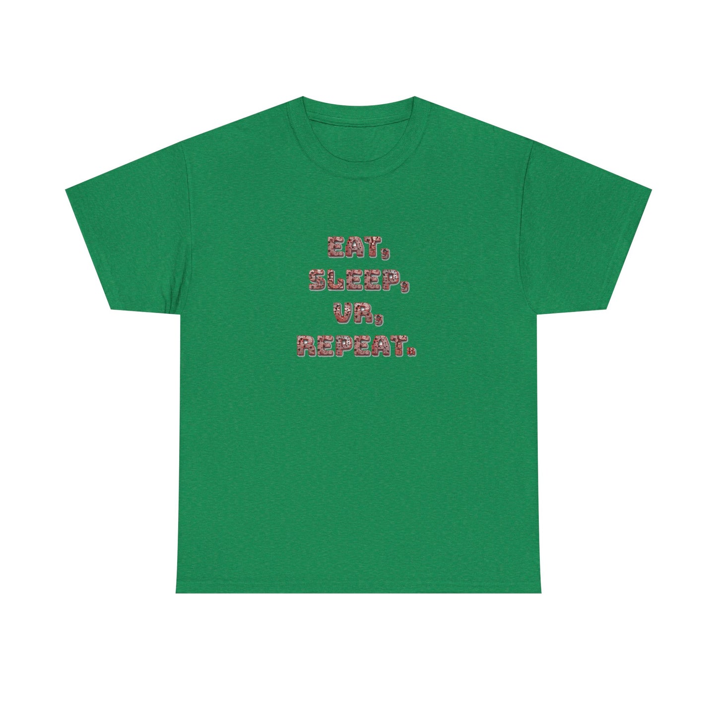 Eat Sleep VR Repeat Cotton Tee – Redrum Shooting Club Essential
