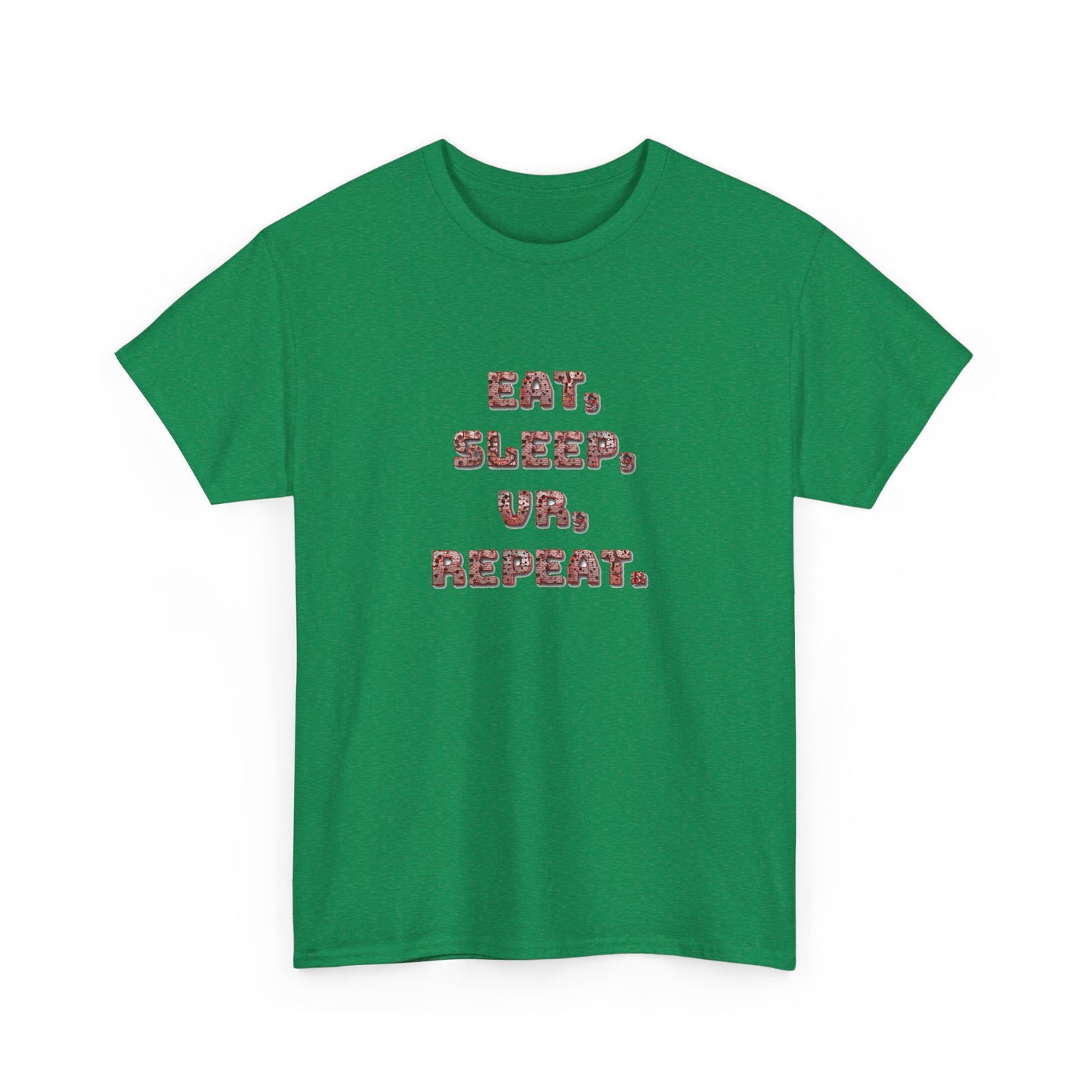 Eat Sleep VR Repeat Cotton Tee – Redrum Shooting Club Essential