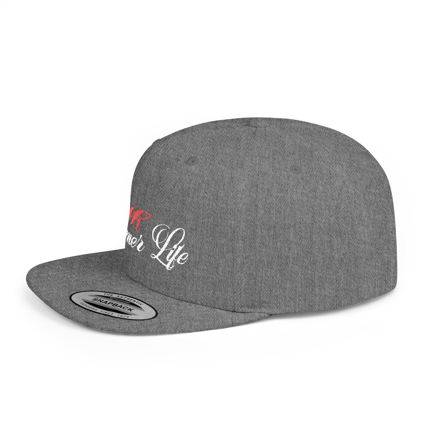 🧢 VR Gamer Life Snapback – Flat Bill Hat for Virtual Warriors