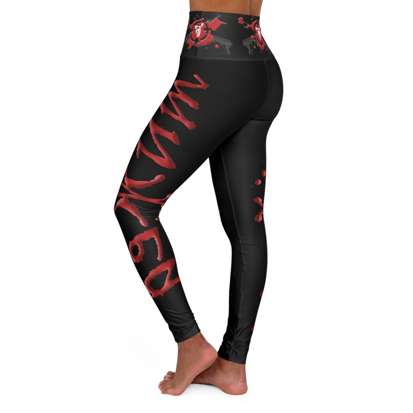 RSC Black High-Waisted Performance Leggings - Sleek & Game-Ready