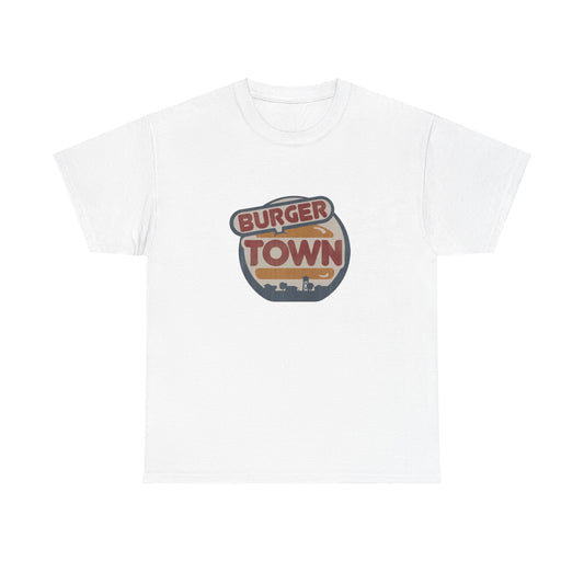 Burger Town Elite Gamer Tee - "Live Grilling, Good Eats, Fast Treats" Edition