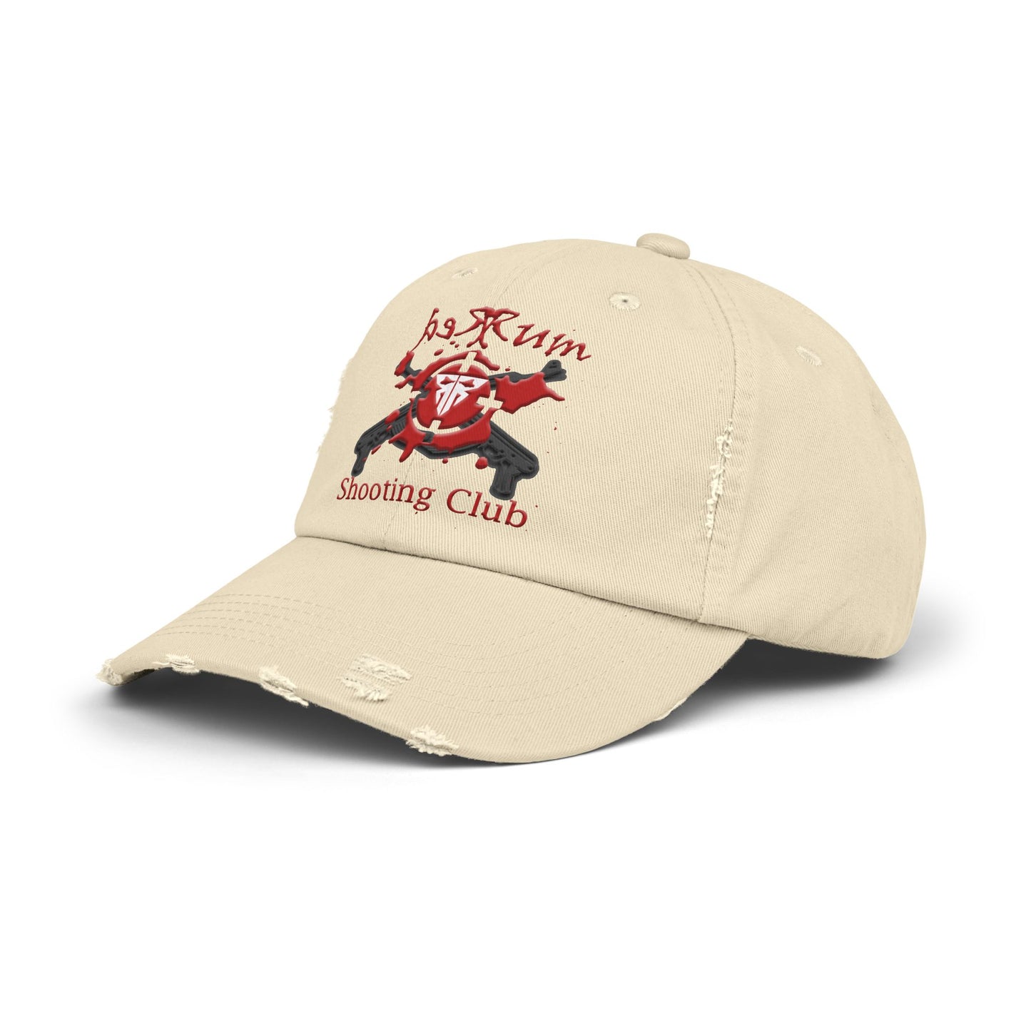 Redrum Shooting Club Distressed Hat: Wear Your Pride Downrange!