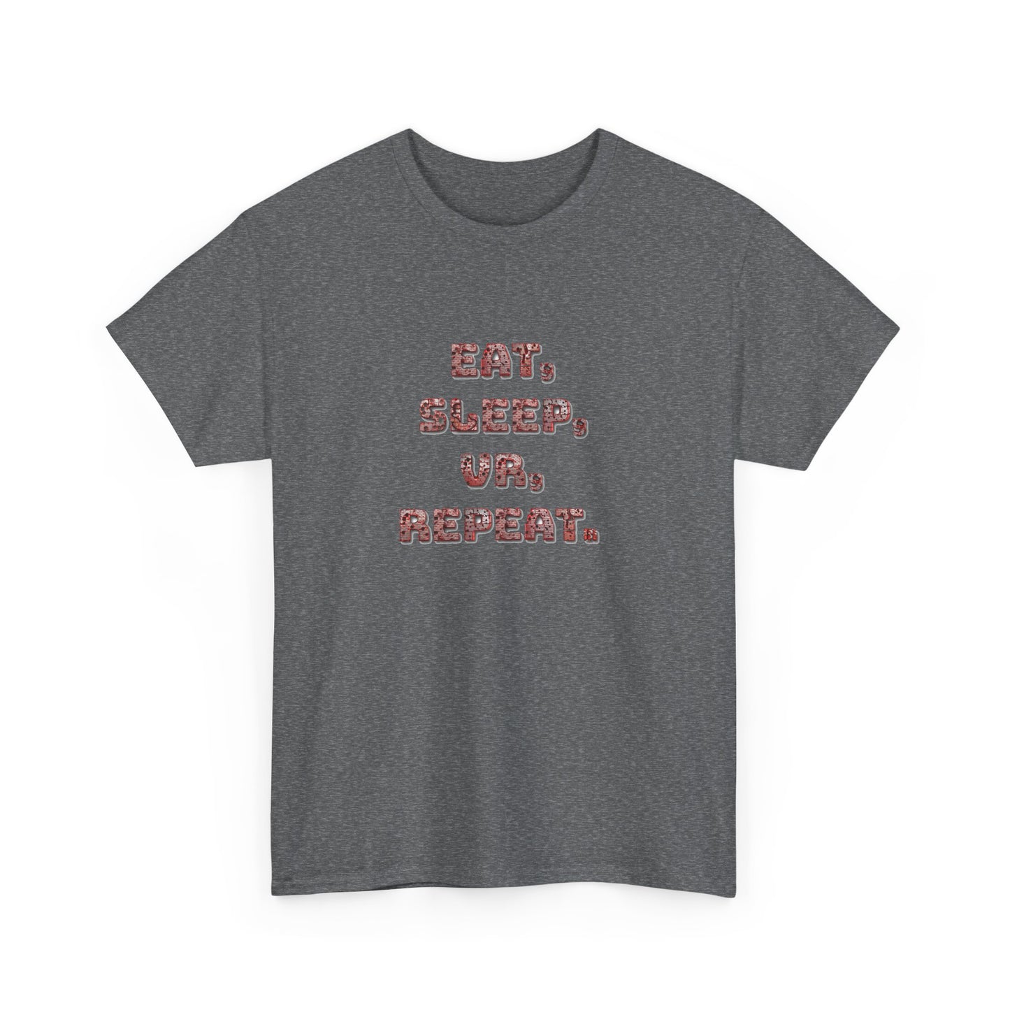 Eat Sleep VR Repeat Cotton Tee – Redrum Shooting Club Essential