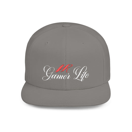🧢 VR Gamer Life Snapback – Flat Bill Hat for Virtual Warriors