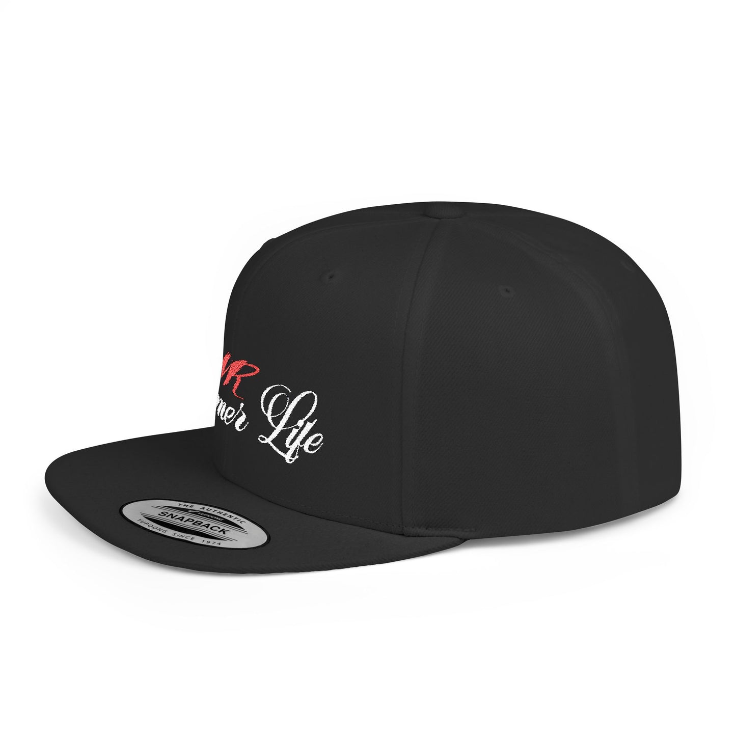 🧢 VR Gamer Life Snapback – Flat Bill Hat for Virtual Warriors