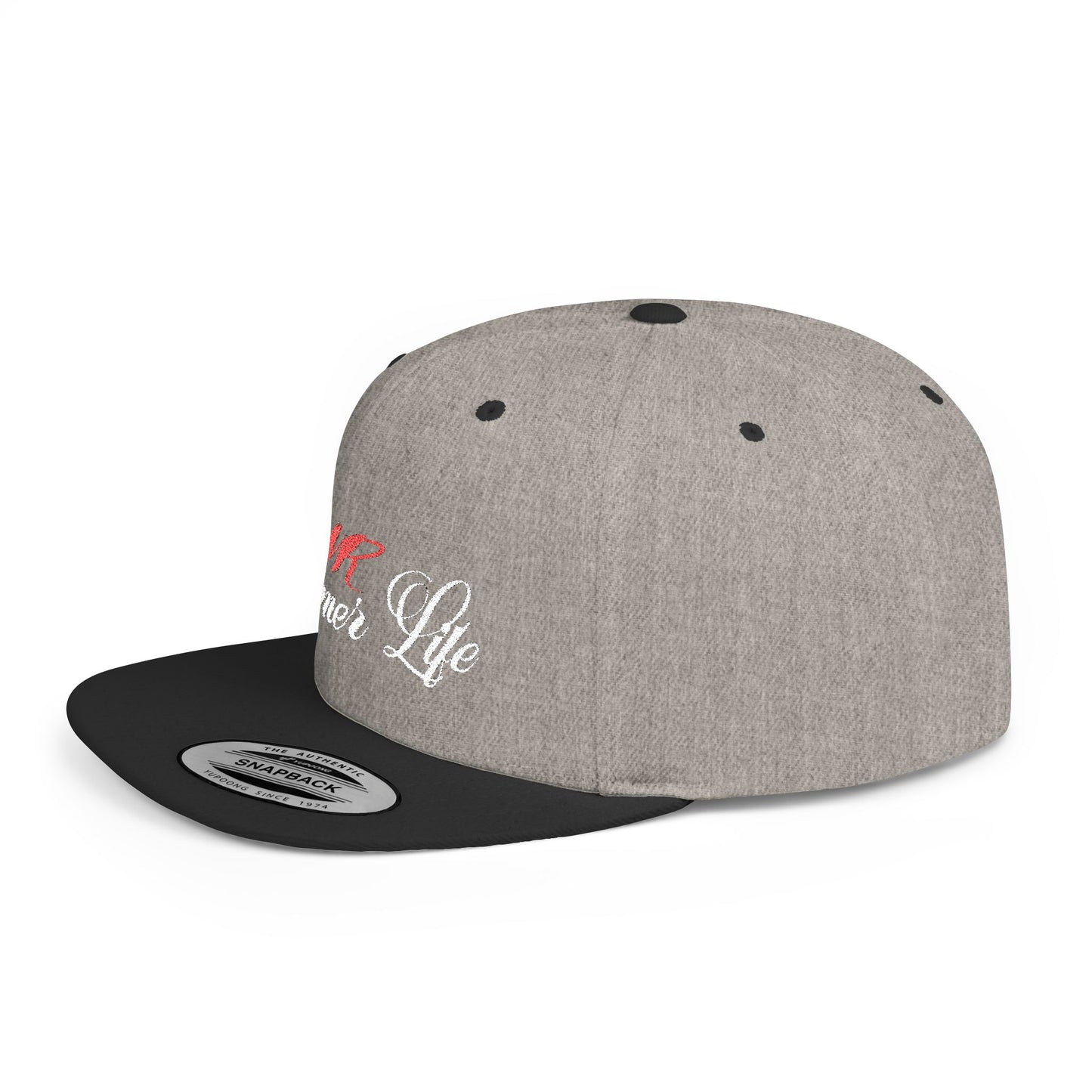 🧢 VR Gamer Life Snapback – Flat Bill Hat for Virtual Warriors