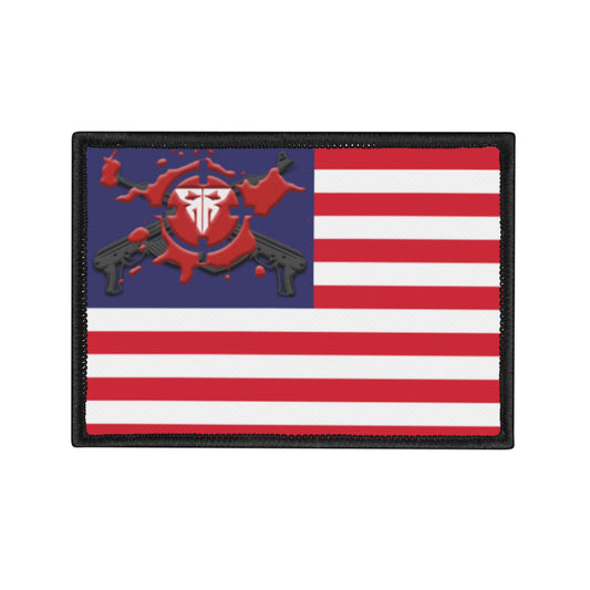 Redrum Shooting Club Iron-On Patch – American Flag Edition