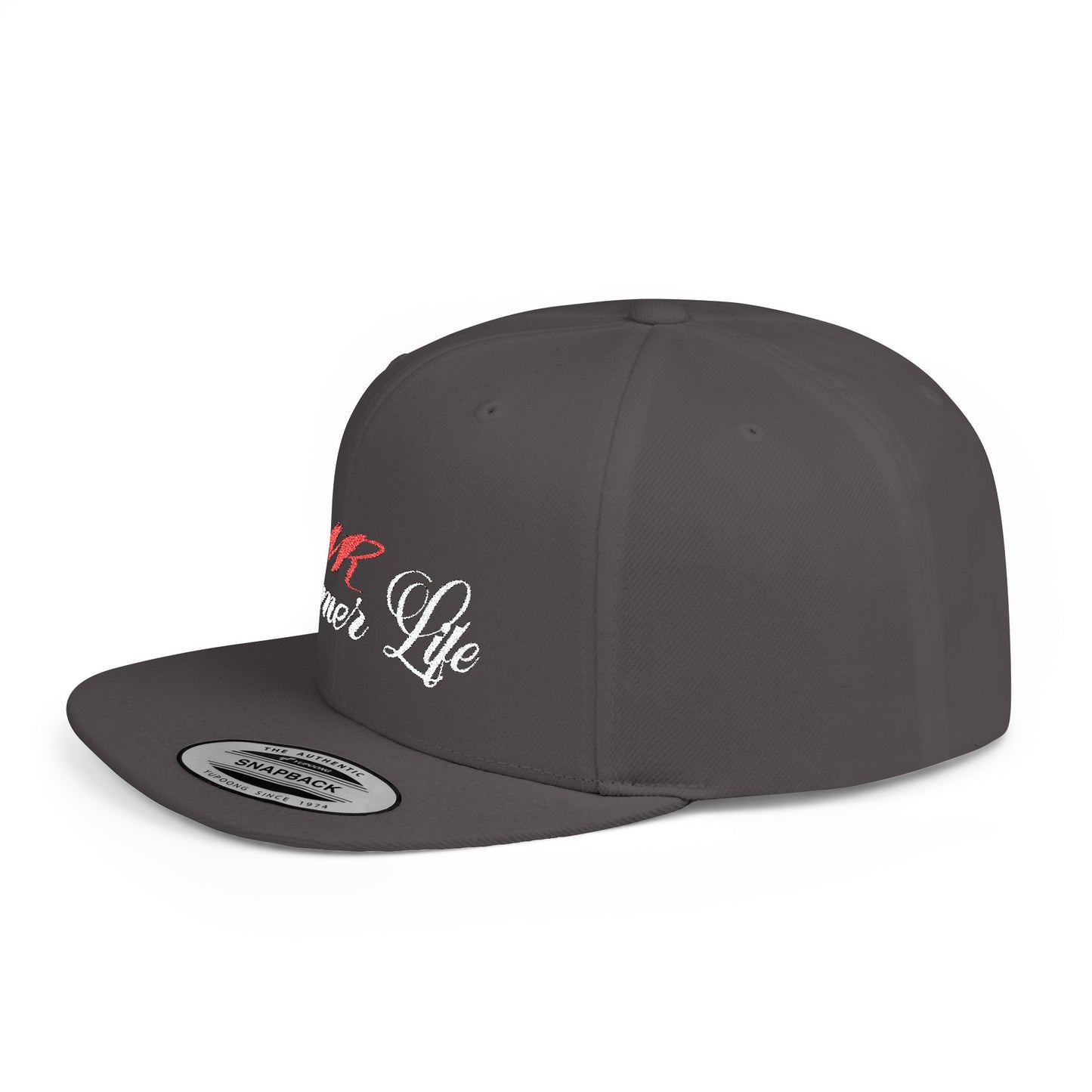 🧢 VR Gamer Life Snapback – Flat Bill Hat for Virtual Warriors