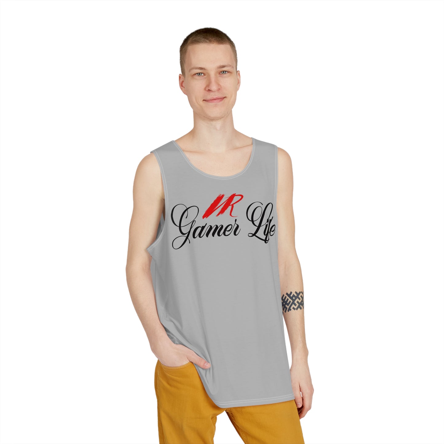 VR Gamer Life Light Grey Tank Top - Style and Comfort for VR Gamers