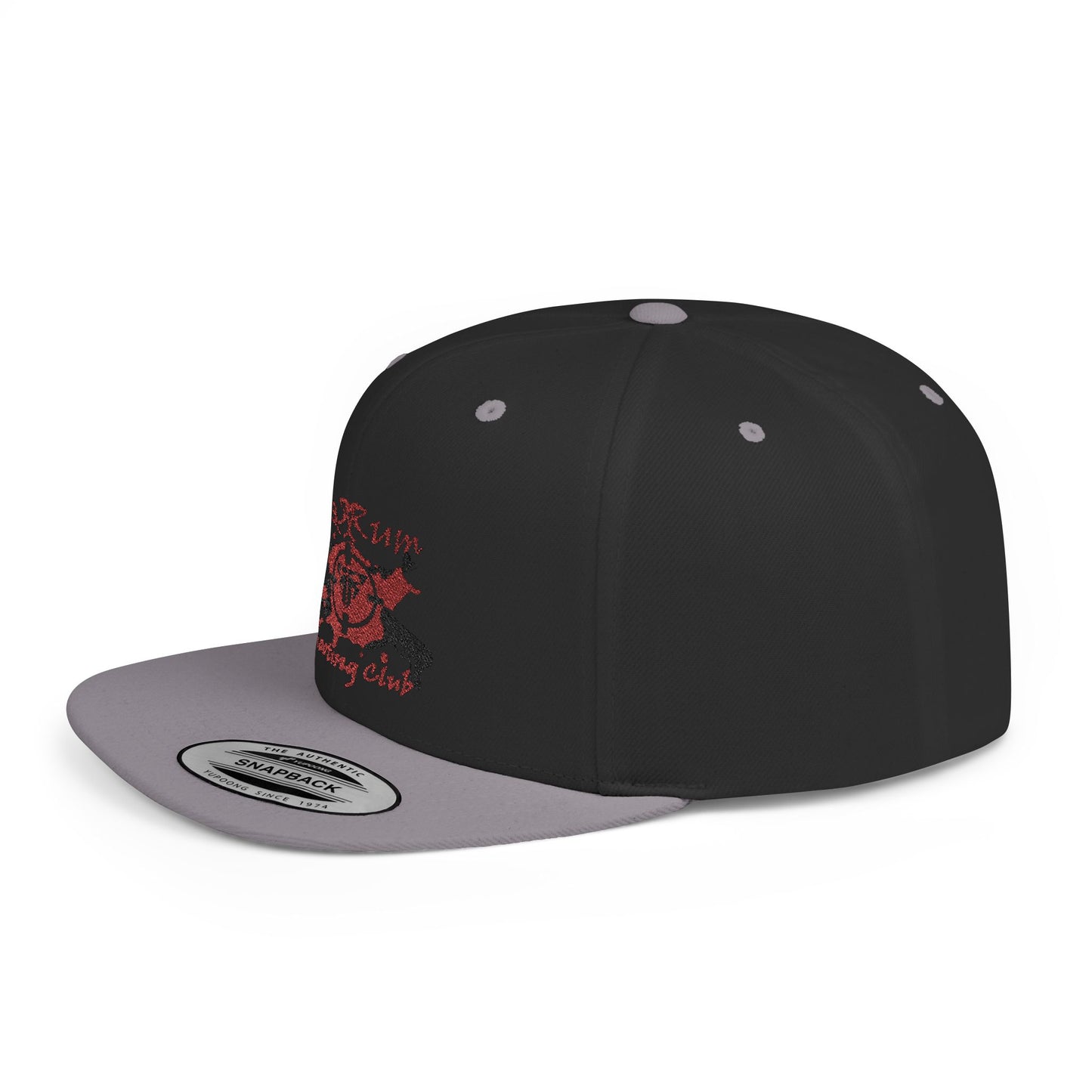🔫 Redrum Shooting Club Classic Snapback Hat – Flat Bill, High-Profile Style