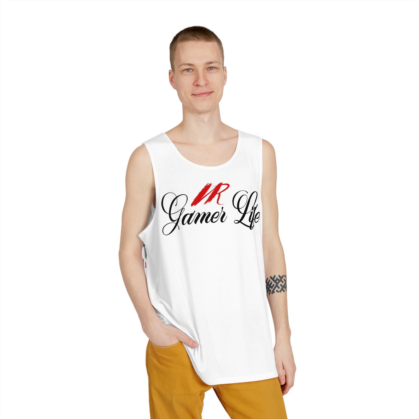 VR Gamer Life White Tank Top - Stay Cool and Stylish for Every Occasion