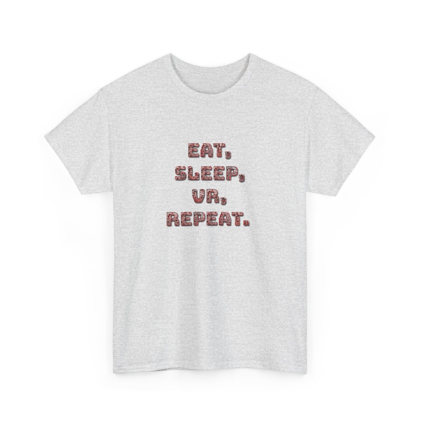 Eat Sleep VR Repeat Cotton Tee – Redrum Shooting Club Essential